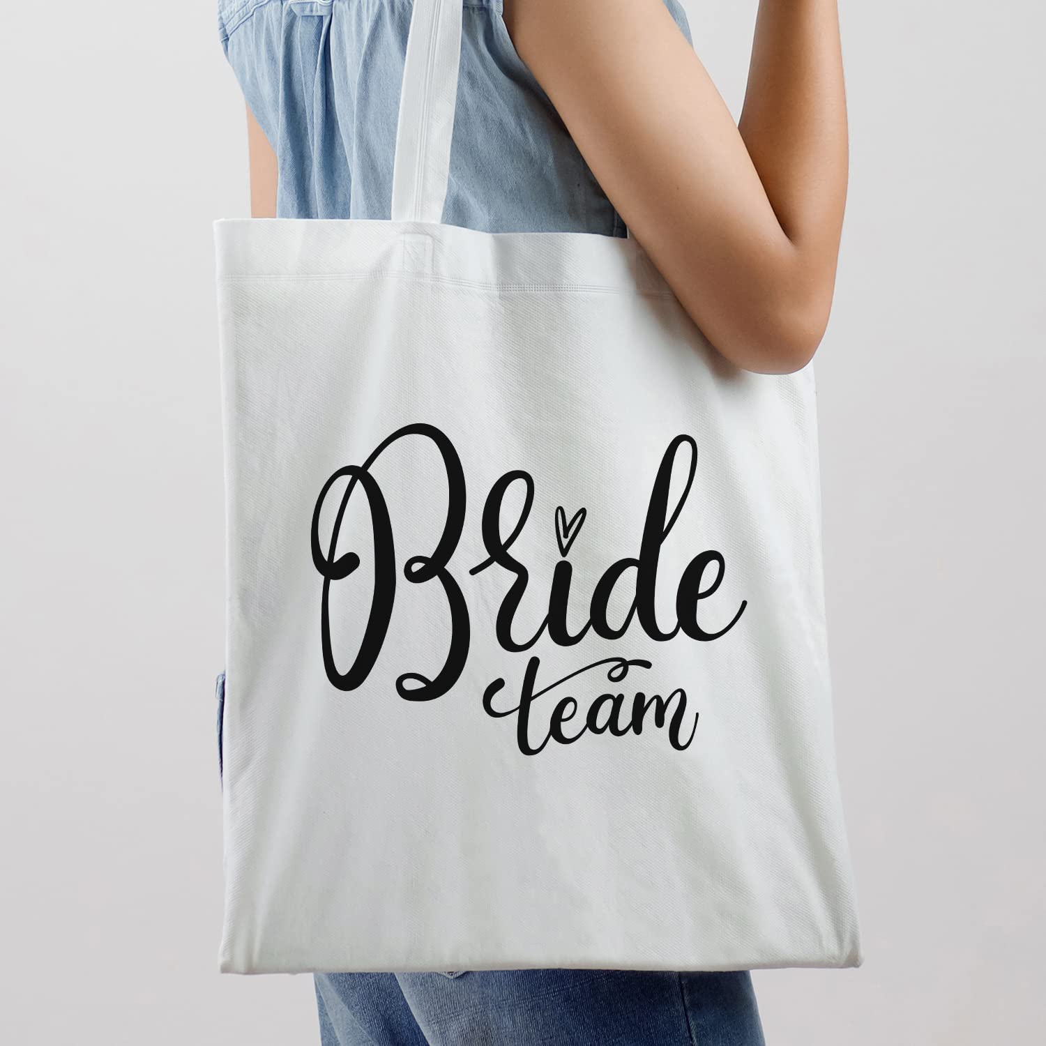 Personalized Bride Tote Bag - Custom Wedding Bachelorette Gift for Bridesmaids, Cute Canvas Bridal Shower Bag - Perfect for Bachelorette Parties & Wedding Prep