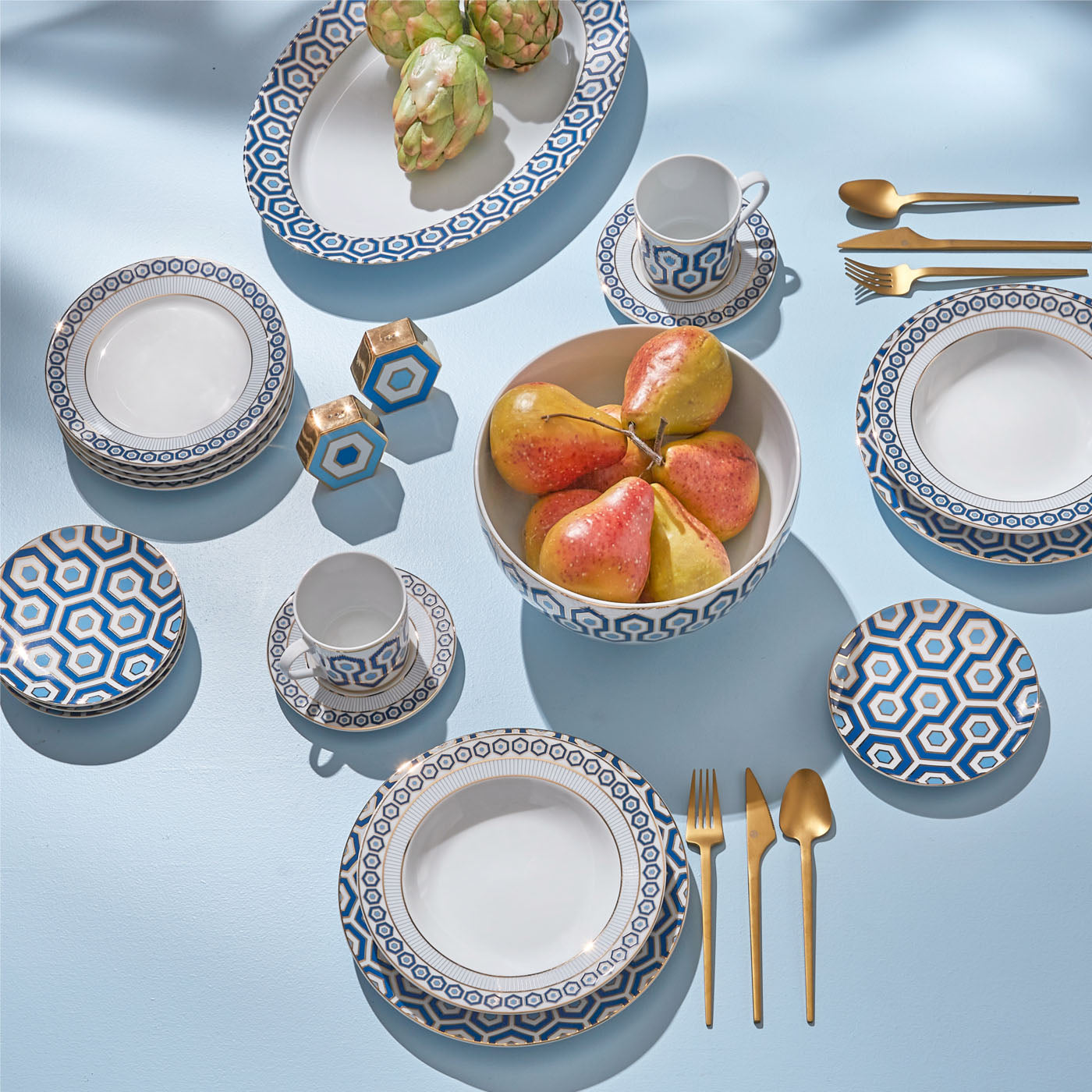Premium Newport Salad and Dessert Plates - Elegant Porcelain Dinnerware for Fine Dining, Parties & Entertaining - Set of 4