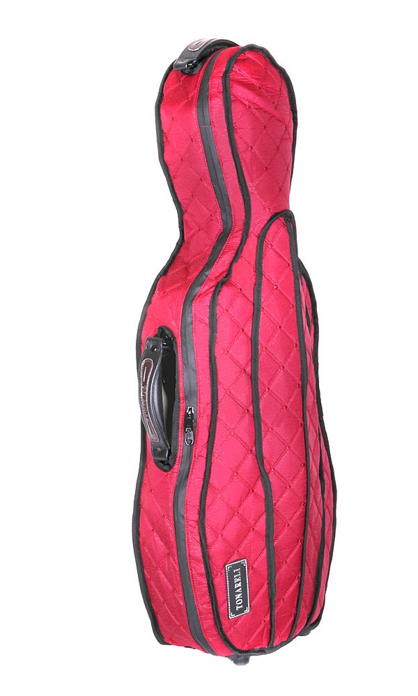 Tonareli Viola Case Cover for VAF Shaped Fiberglass Cases - VACCS 1002 Burgundy | Protective Violin Case Cover for Travel & Storage | Durable Fiberglass Violin Accessory