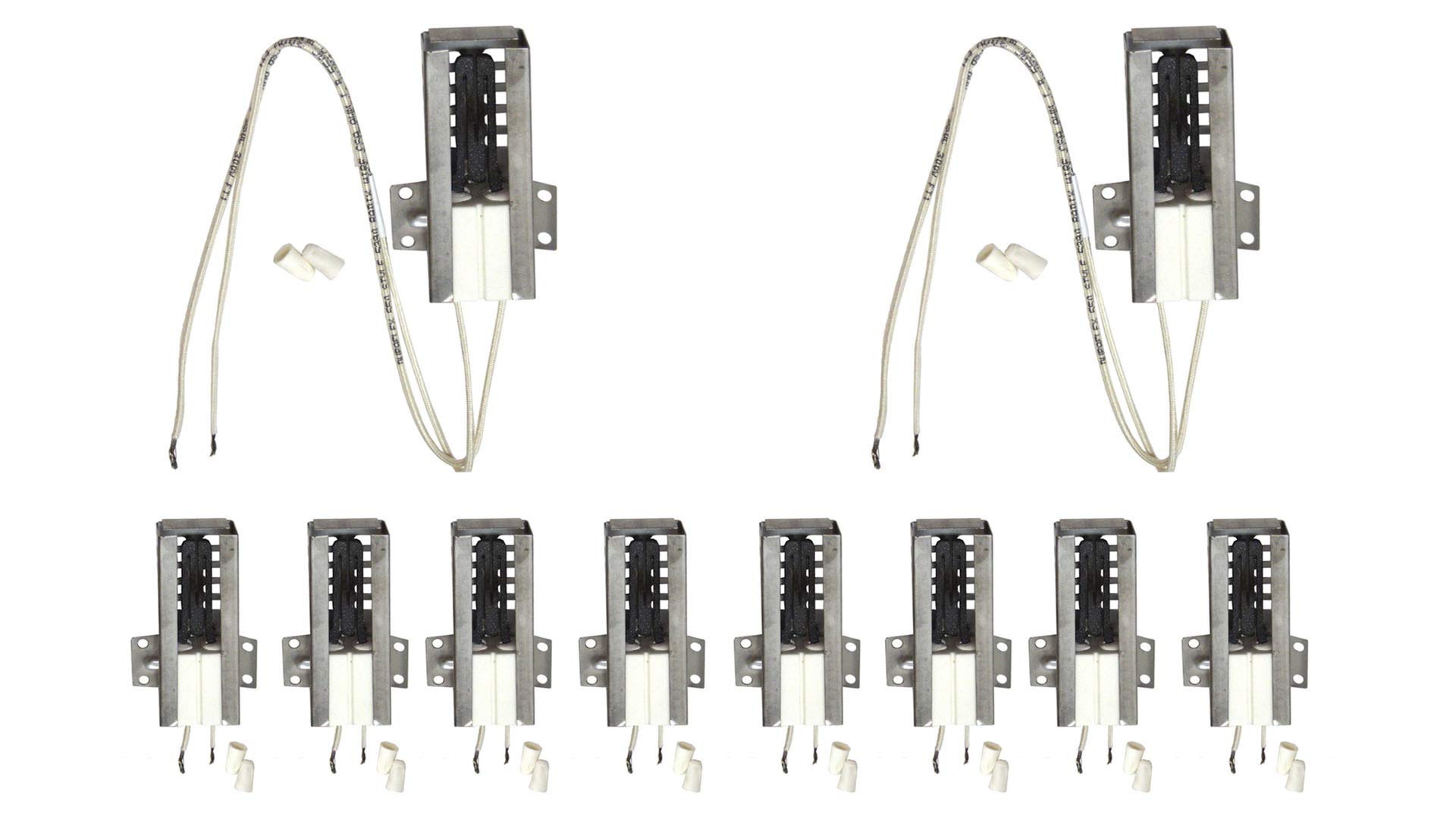 (10 Pack) ClimaTek Universal Oven & Stove Igniter Replacement - Compatible with Whirlpool 4320445, 4320446, 4320447 - Perfect for Gas Range, Cooktop & Oven Repair