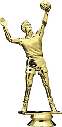 Custom Volleyball Trophy for Men - Personalized Black Lightning Design with Engraving | Awards for Volleyball Tournaments, Team Achievements & Sports Recognition