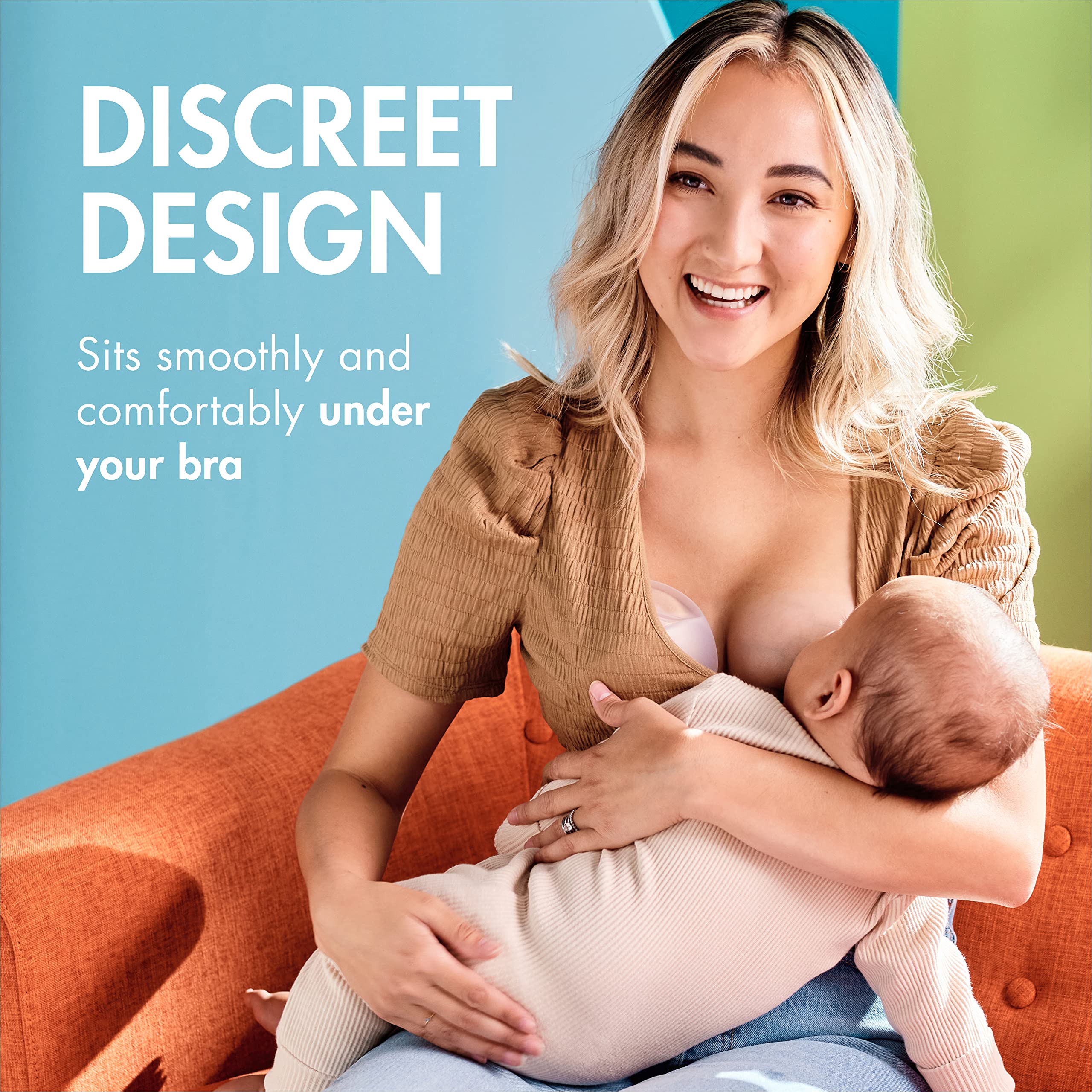 Boon Trove Silicone Manual Breast Pump - Hands-Free Breast Milk Collector with Storage Plug - Comfortable Nursing Pump for Breastfeeding Moms - Perfect for Travel, Work, and On-the-Go Pumping - 1 Count