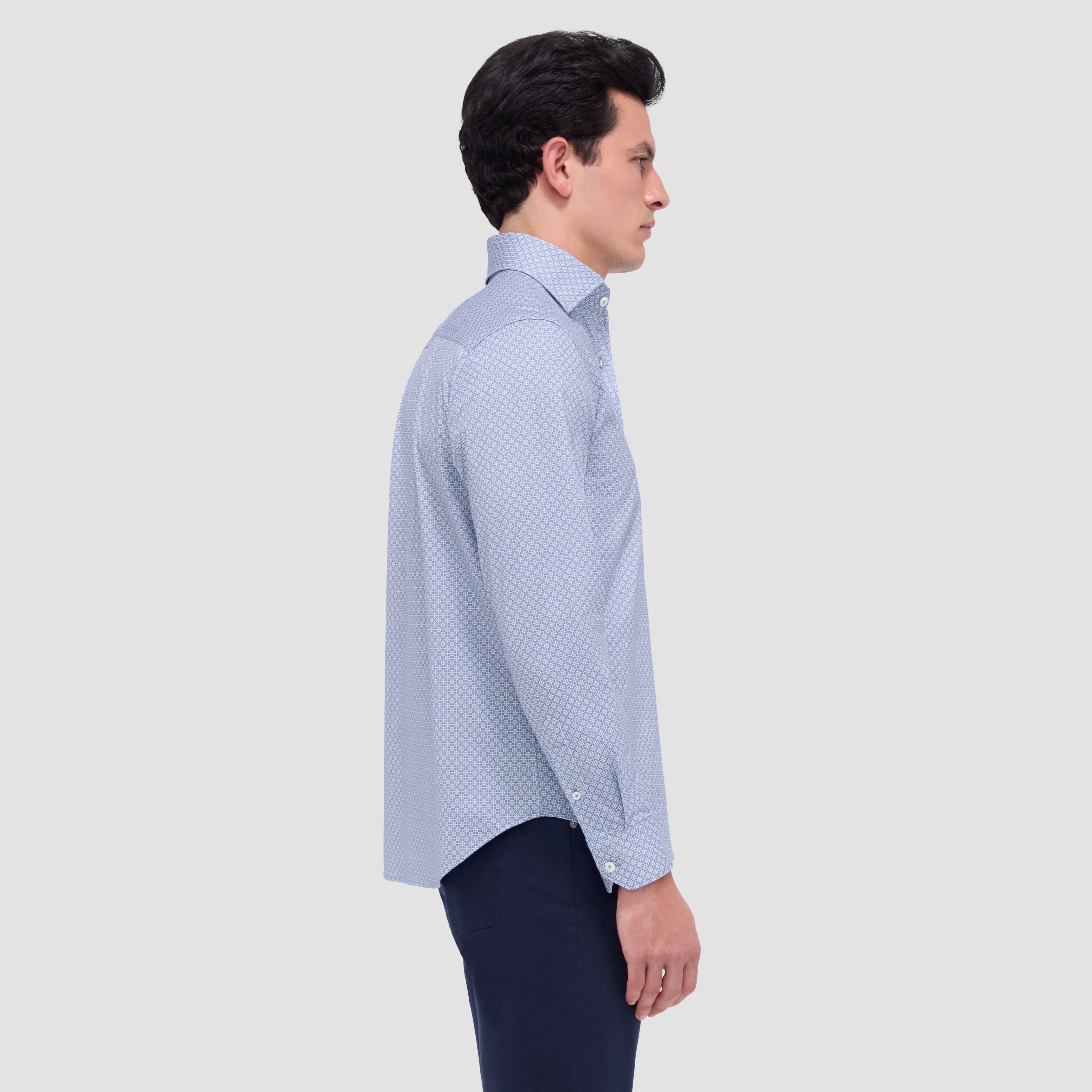 Devon Geometric Print Cotton Shirt for Men - Stylish Casual Button Down Shirt for Office, Party & Everyday Wear | Comfortable Breathable Fabric