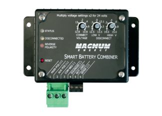 Magnum Smart Battery Combiner ME SBC - Dual Battery Isolator for RVs, Boats & Off-Grid Power Systems | 12V/24V Auto Charging System | Perfect for Camping, Marine & Emergency Backup Power