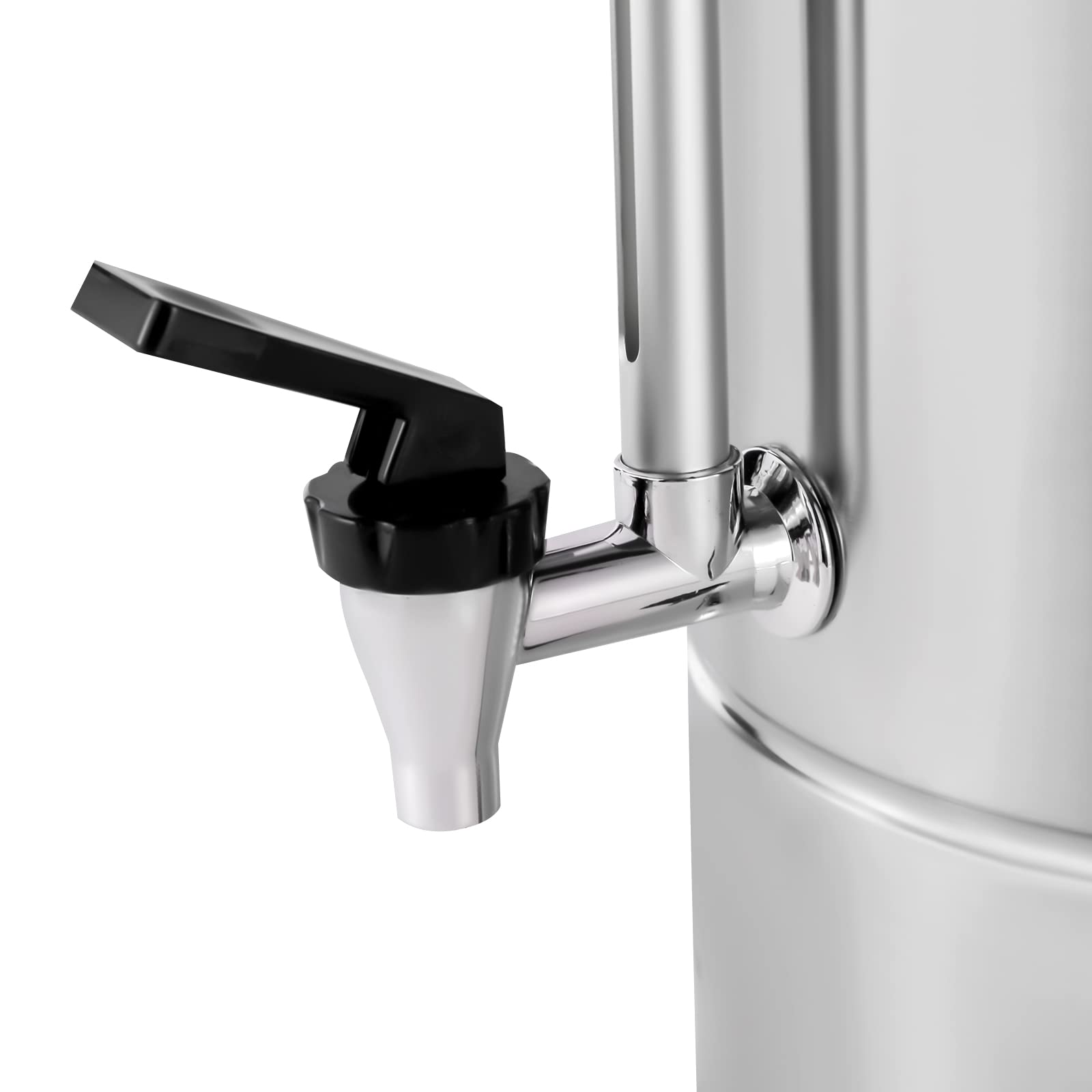110V 1KW Commercial Coffee Urn - 8L/2.11Gal Stainless Steel Hot Beverage Dispenser with Faucet - Electric Coffee Maker for Home, Office, Restaurants & Events - Perfect for Catering, Parties & Large Gatherings