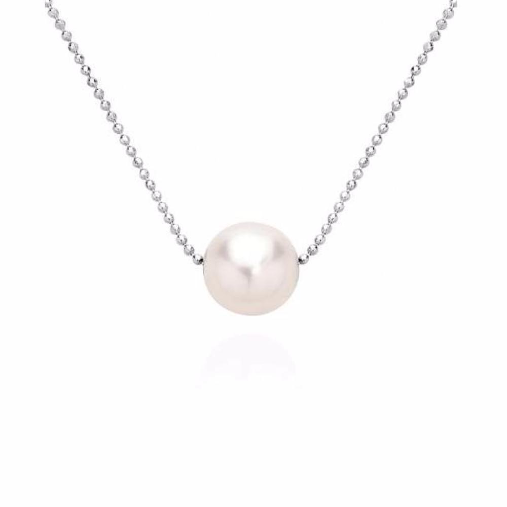Claudia Bradby Sterling Silver White Pearl Pendant Necklace for Women - Elegant Jewelry Gift for Birthday, Anniversary & Special Occasions