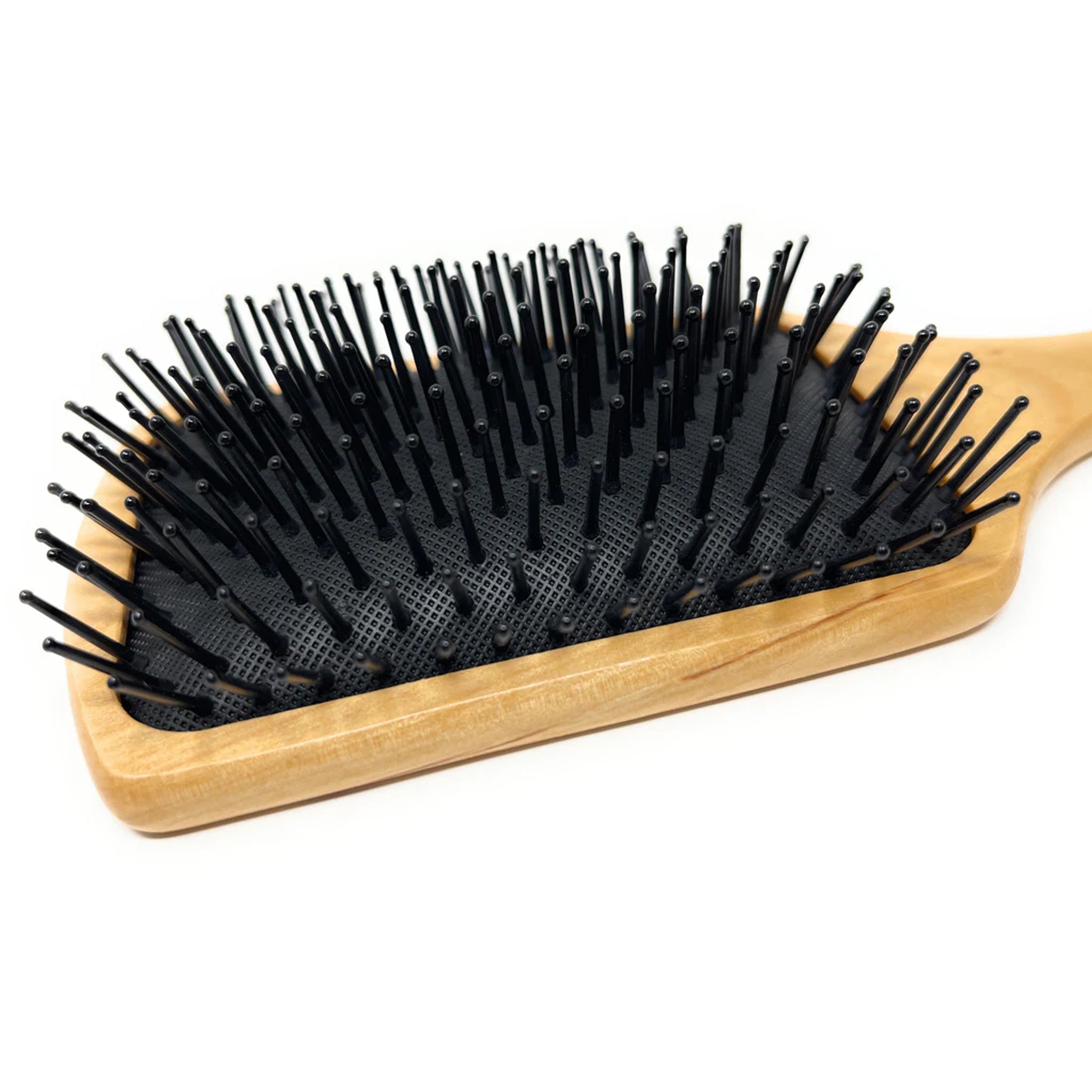 Scalpmaster 13 Rows Wooden Paddle Hair Brush with Cushion Base - Professional Styling & Drying Tool for Smooth, Tangle-Free Hair - Perfect for Home & Salon Use (1 Piece)
