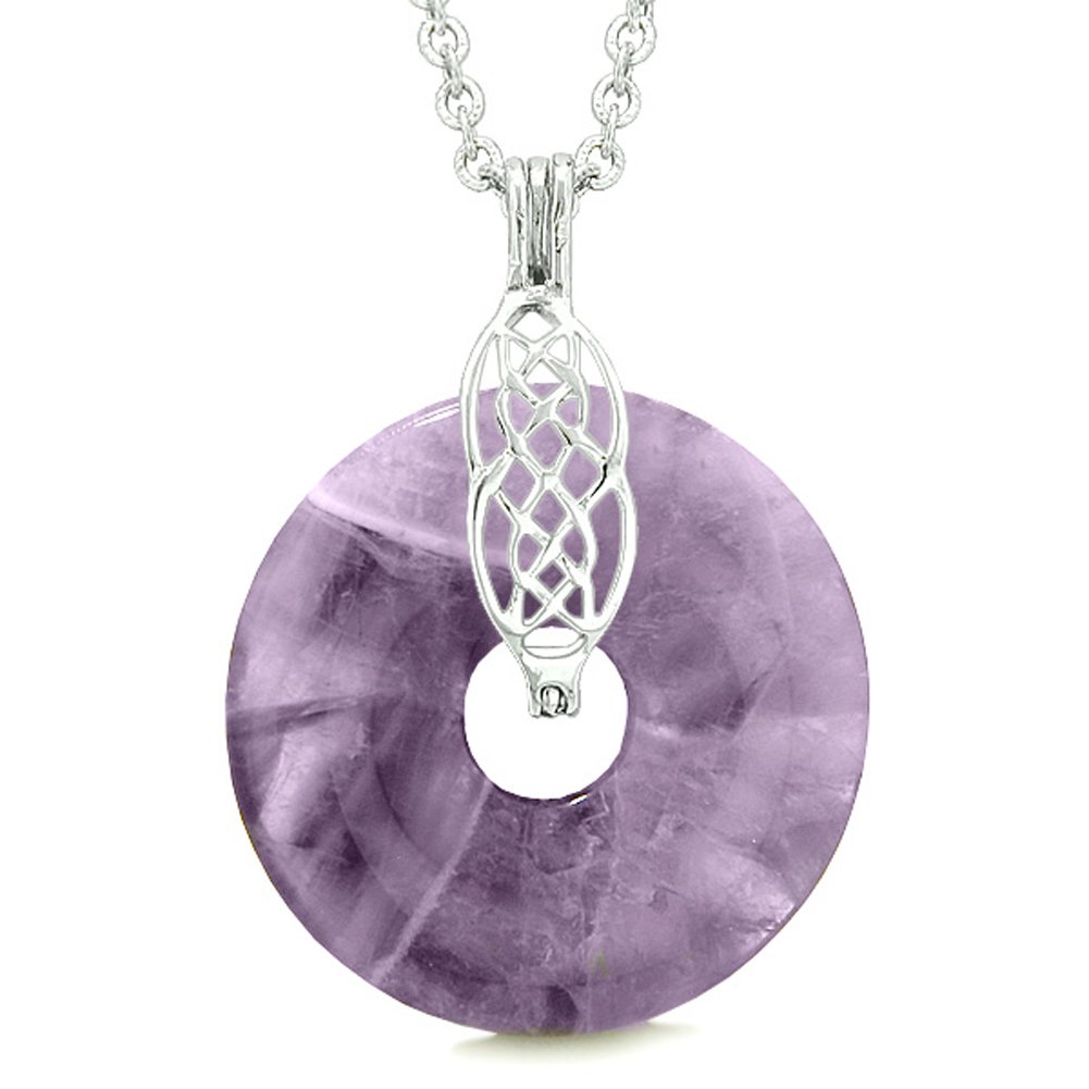 Celtic Shield Knot Protection Amulet Necklace - Lucky Donut Pendant with Ancient Magic Powers for Spiritual Protection & Good Fortune | Perfect for Wiccan Rituals, Pagan Jewelry & Celtic Gift Giving