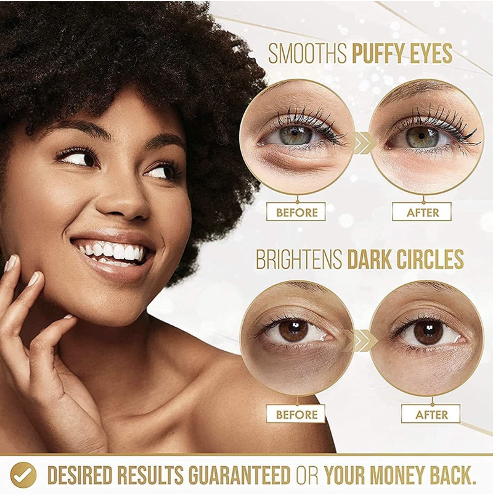 24K Gold Collagen Eye Treatment Masks - Under Eye Skin Care Patches for Dark Circles, Puffiness & Wrinkles | Perfect for Spa Nights, Travel & Post-Makeup Recovery