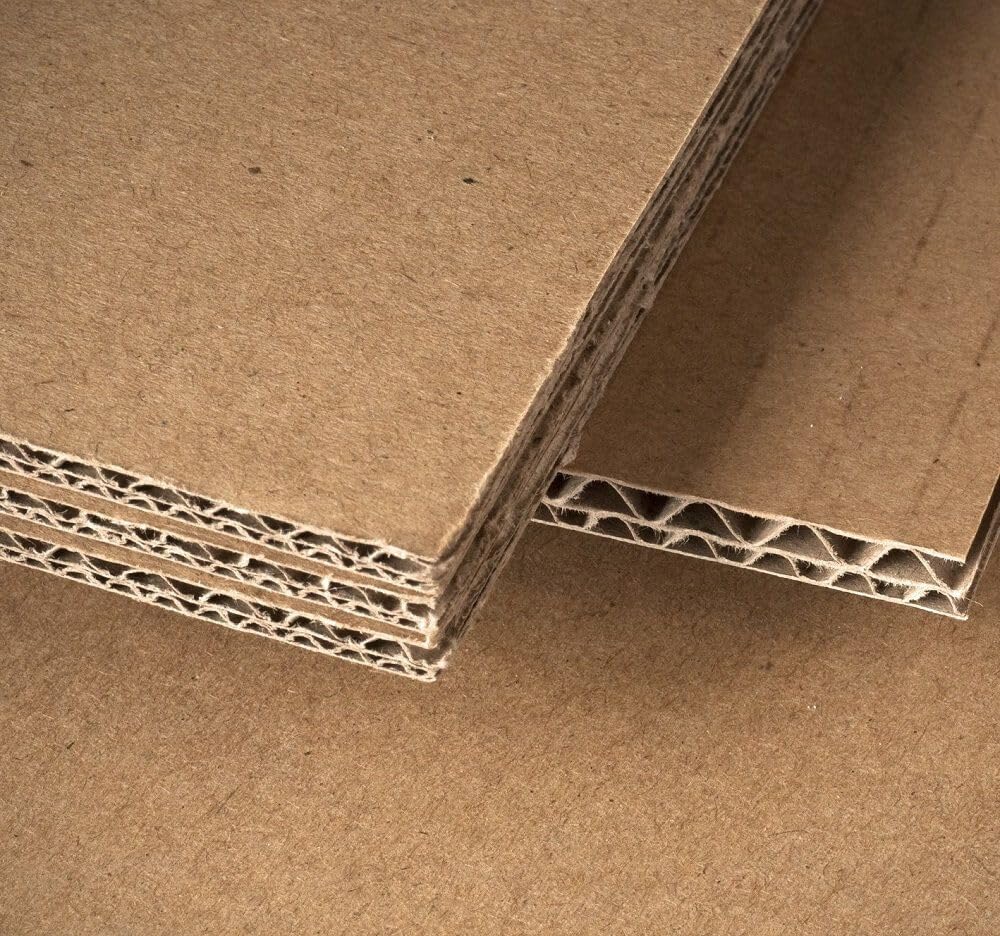 Bulk Double Wall Corrugated Cardboard Sheets 100 Pcs - 2/8