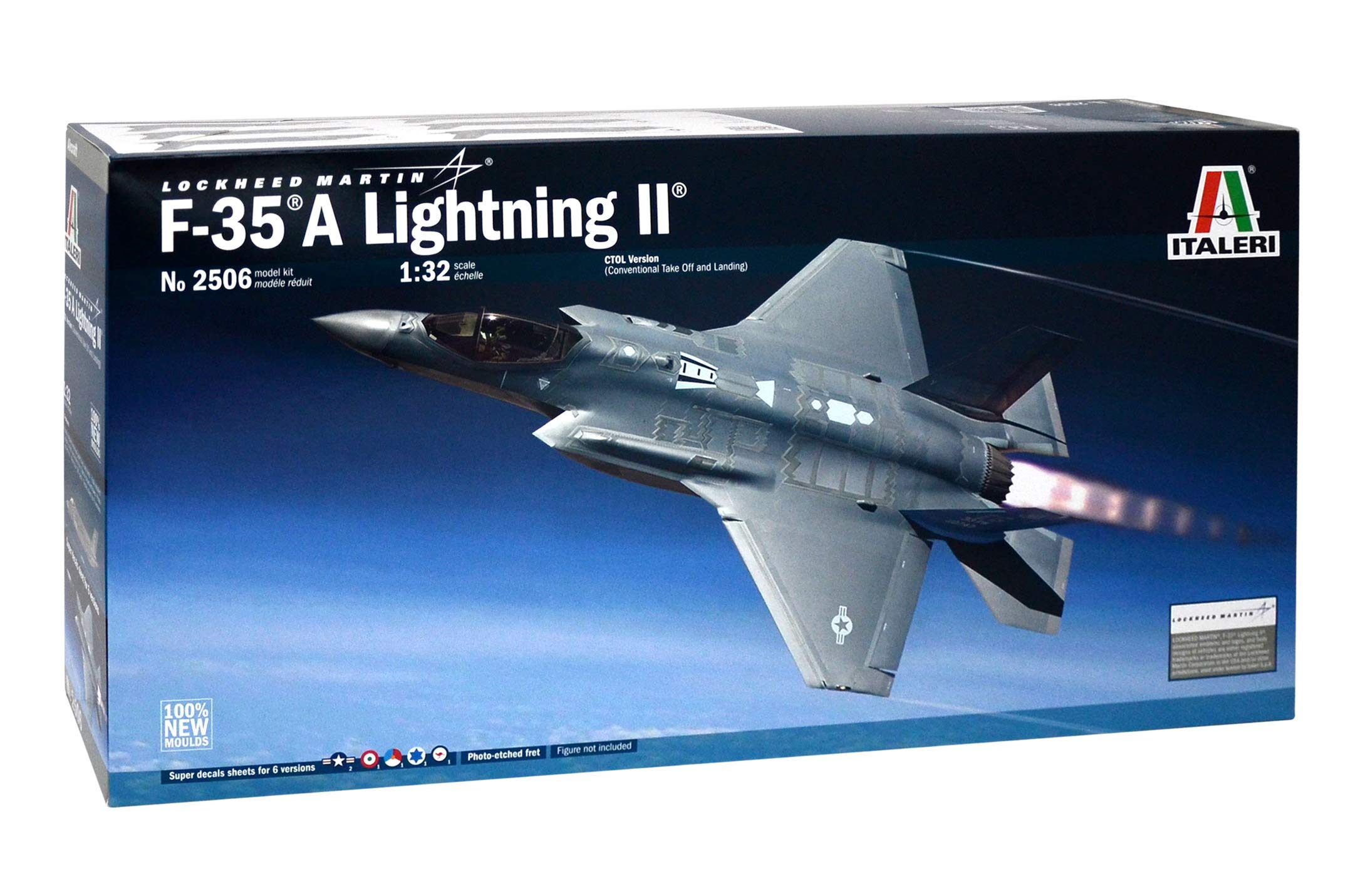 Italeri 2506 Beaker 1:32 Scale Lockheed F-35 Lightning II Aircraft Model Kit - Perfect for Collectors, Military Enthusiasts & Scale Model Builders