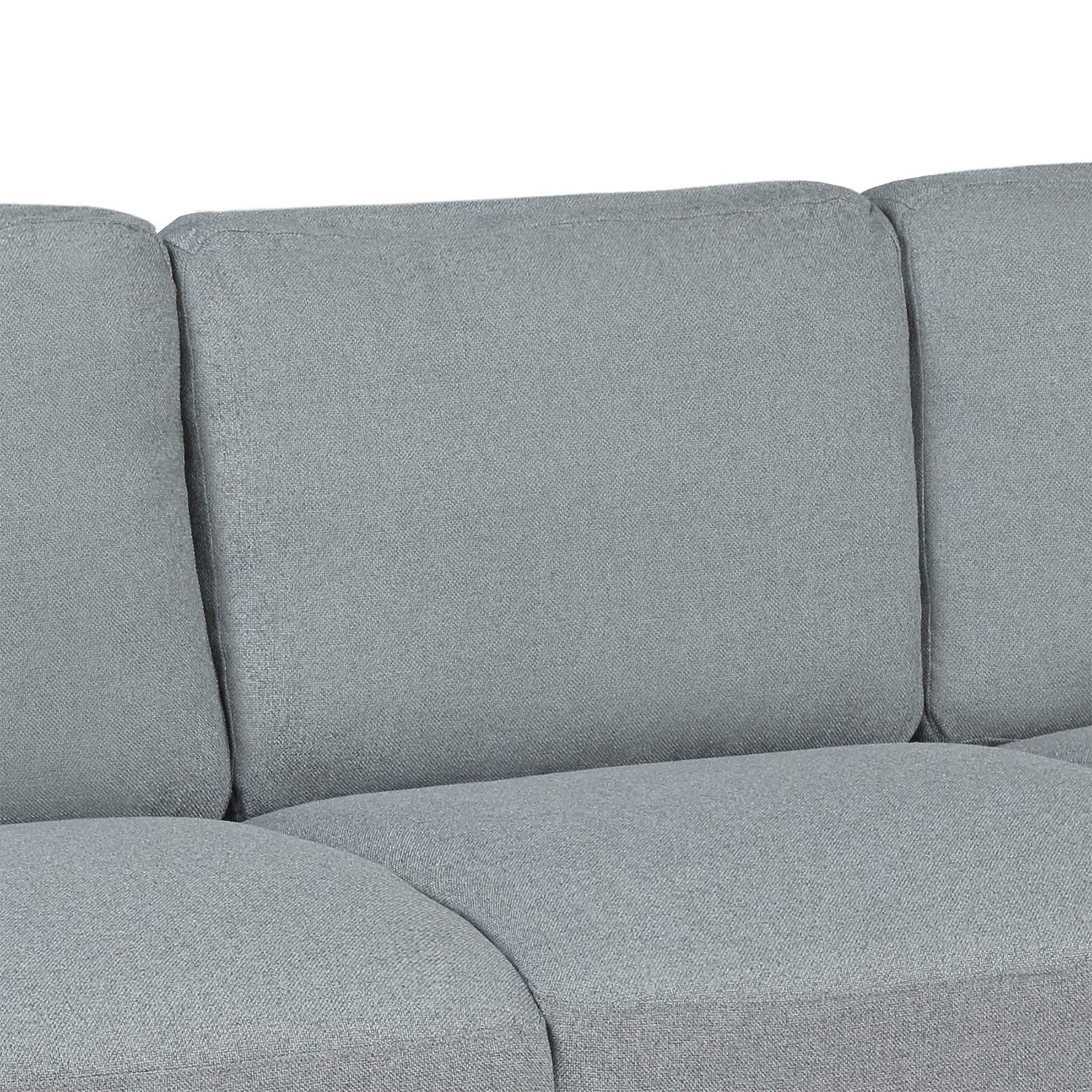 Merax Modern 3-Seat Upholstered Sofa - Linen Fabric Living Room Couch for Home, Office & Lounge | Comfortable Contemporary Furniture for Relaxing & Entertaining