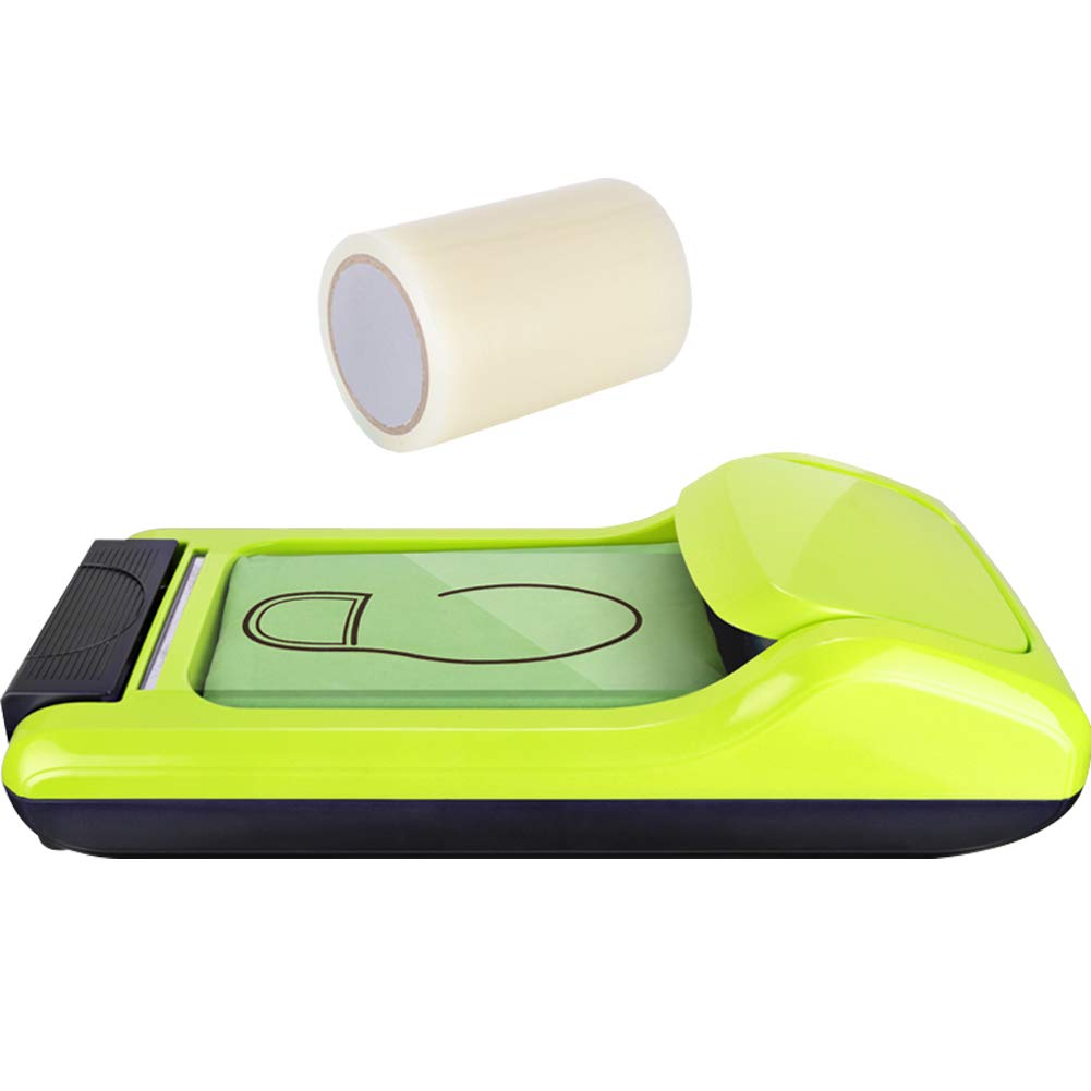 Automatic Shoe Cover Dispenser Machine with 600pcs Disposable Plastic Shoe Covers - Hygienic Footwear Protector for Home, Office, Hospital & Hotel Use (Green) - Perfect for Medical Facilities, Clean Rooms and High-Traffic Areas