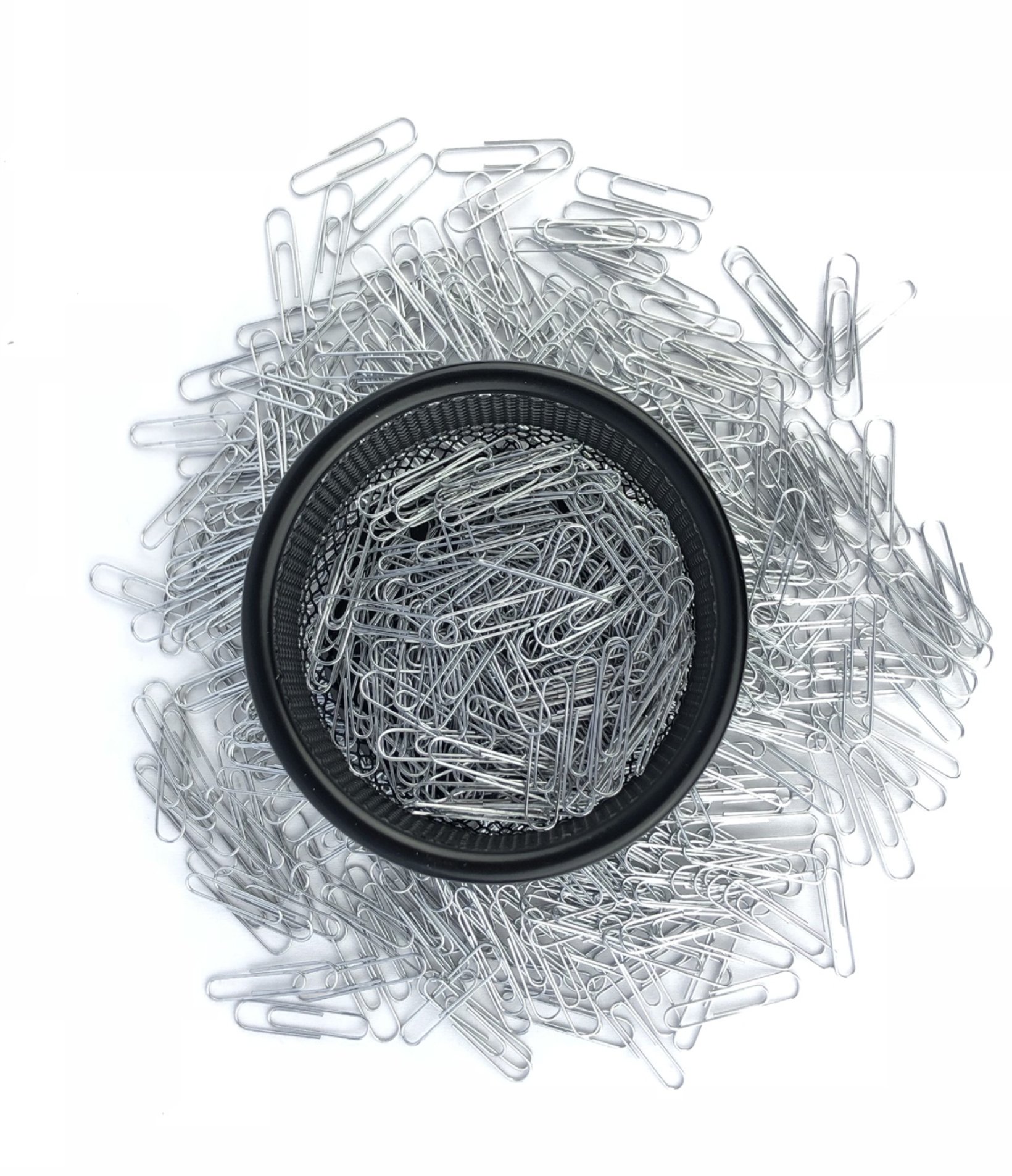 1000 Pcs Silver Paper Clips for Office & Home Use - Bulk Jumbo Paper Clips with Free Mesh Holder & Organizer - Perfect for Document Filing, School Supplies, and Office Organization