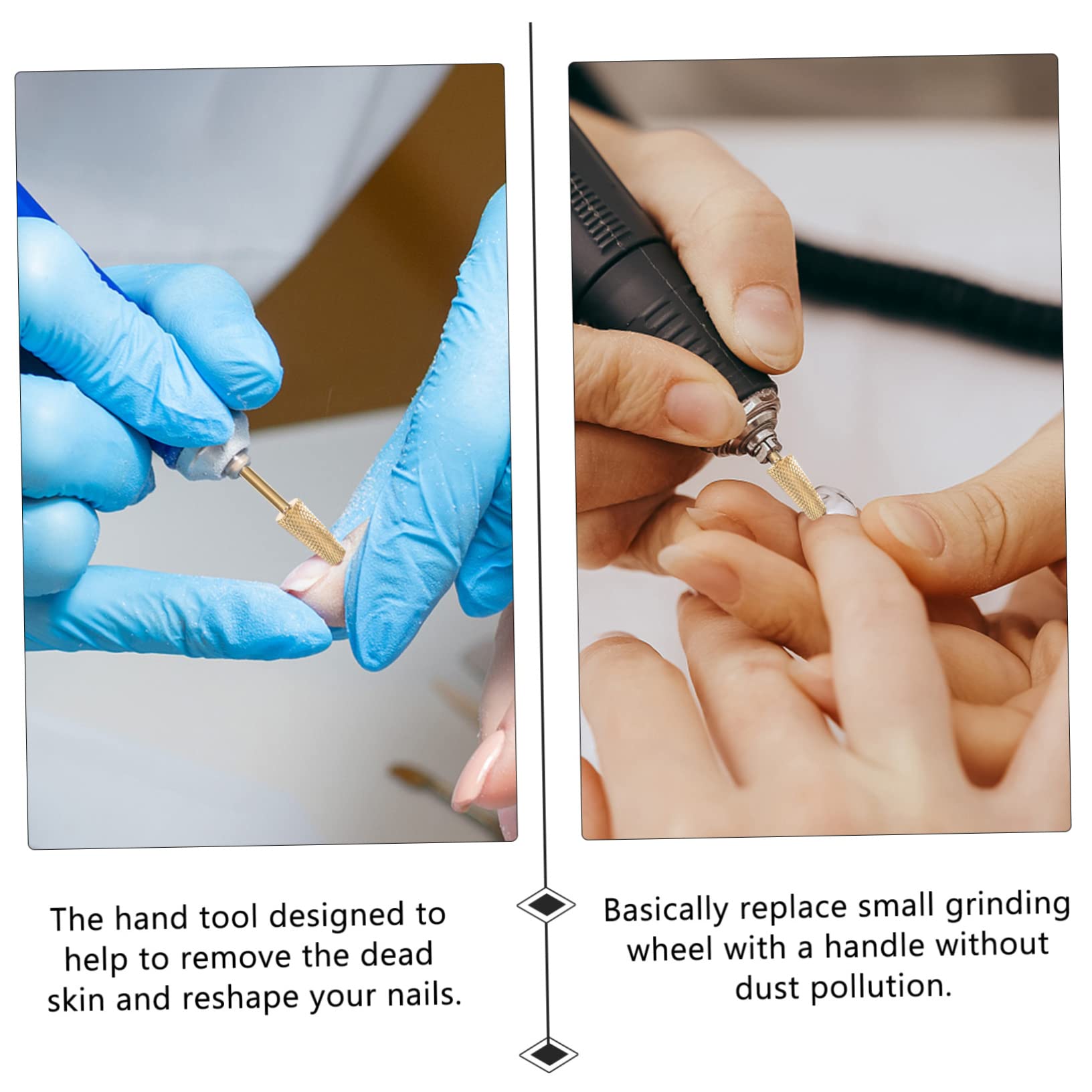 Minkissy Nail Art Grinding Heads - Professional Manicure & Pedicure Grinding Tools for Nail Polishing, Shaping & Design | Perfect for Salon, Home Use & DIY Nail Art Enthusiasts