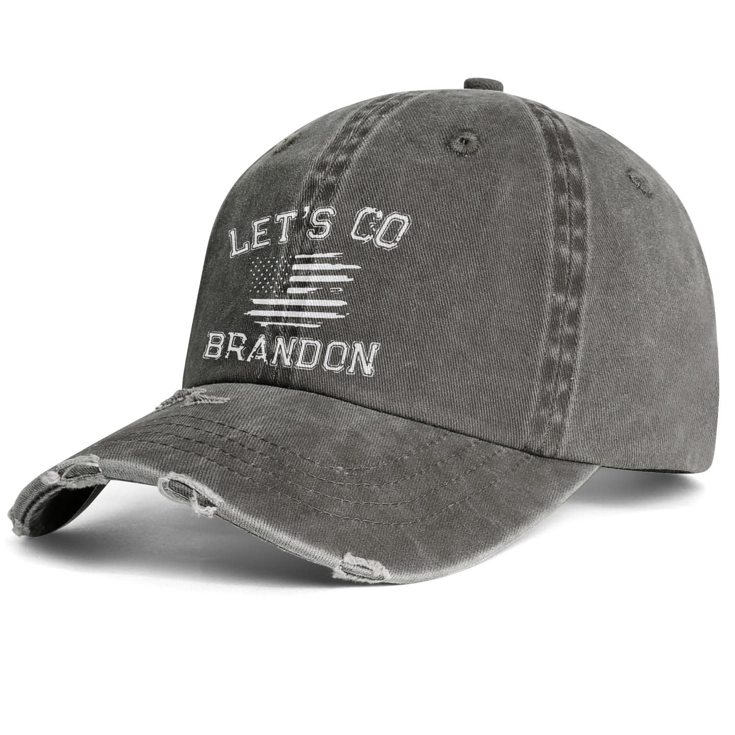 Let's Go Brandon Denim Baseball Cap for Men & Women - Adjustable Snapback Golf & Sun Hat - Perfect for Outdoor Sports, Casual Wear & Patriotic Events