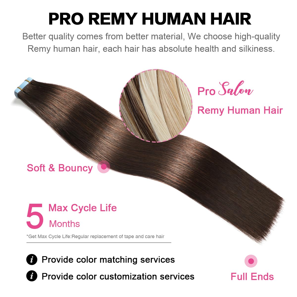 SUYYA 26 Inch Tape in Hair Extensions - 100% Human Hair, Darkest Brown (#2), 60g/pack, 20pcs Straight Seamless Skin Weft - Natural Looking Hair Extensions for Volume & Length - Perfect for Weddings, Parties & Daily Styling