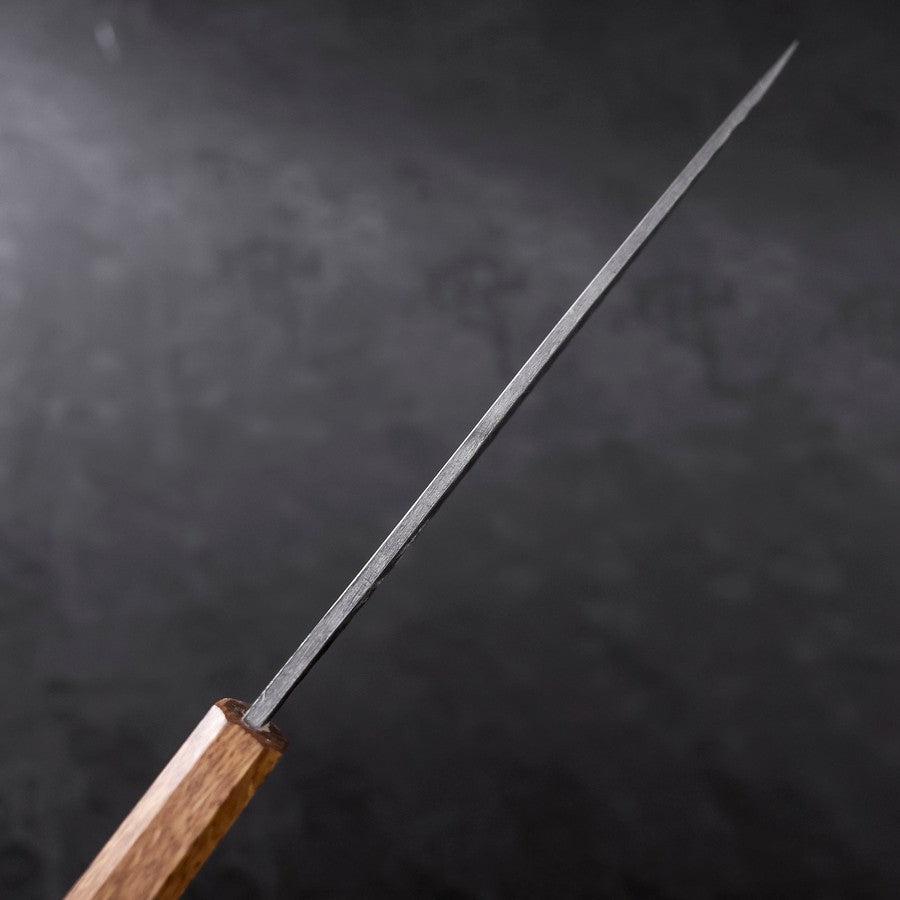 Premium Yanagiba Sushi Knife - Blue Steel #2 Kurouchi Tsuchime Finish with Urushi Handle - 210mm Japanese Chef Knife for Sushi, Sashimi & Precision Cutting - Professional Kitchen & Home Cooking Essential