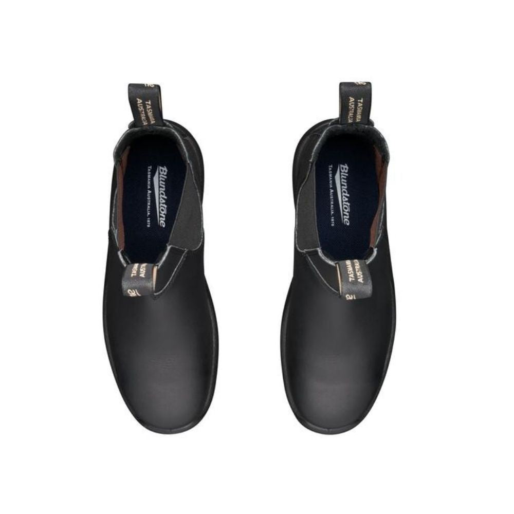 Blundstone 163 Black Unisex Steel Toe Slip-On Work Boots - Safety Shoes for Construction, Warehouse & Outdoor Work