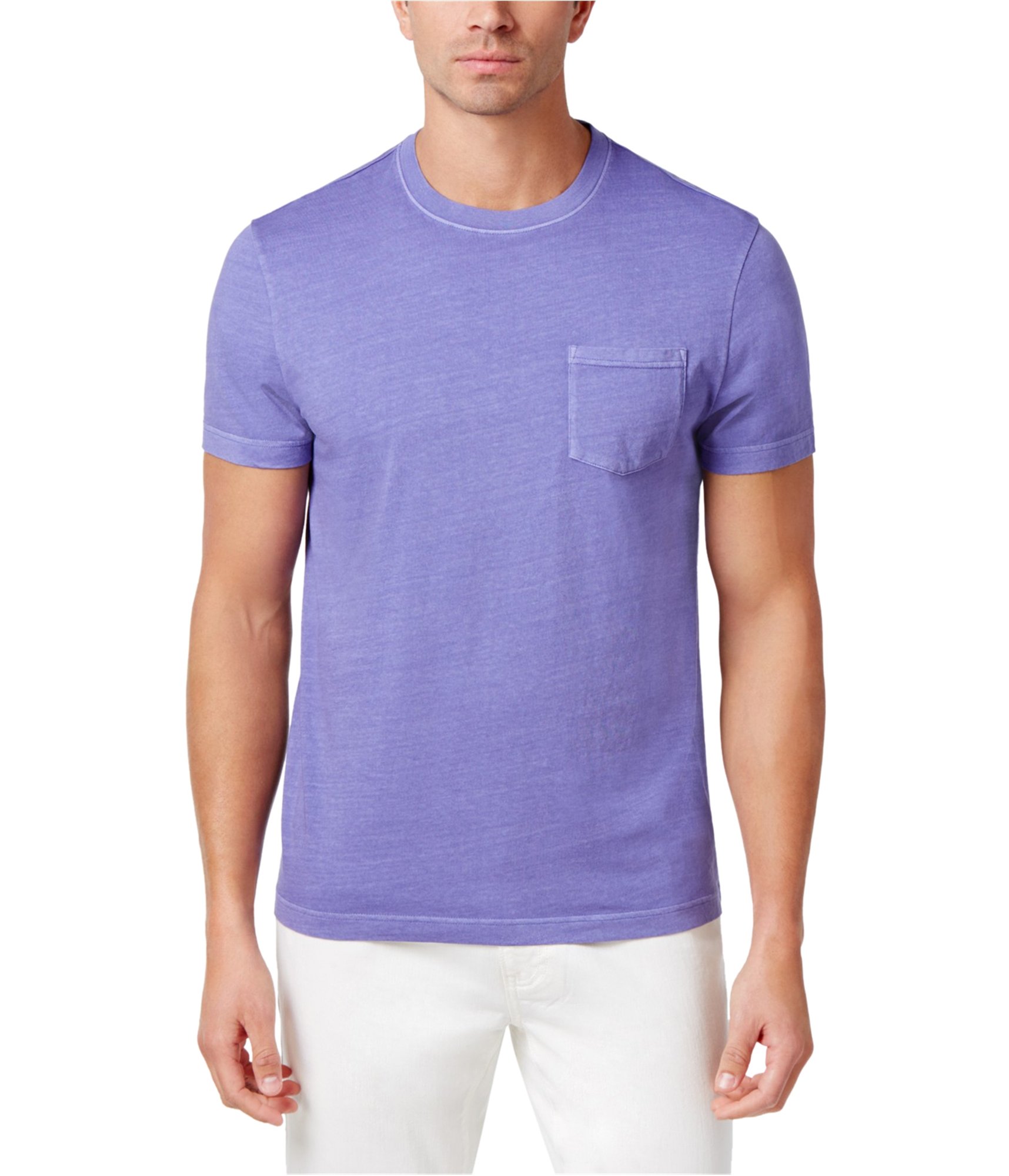 Club Room Men's Heathered Cotton T-Shirt - Soft Casual Short Sleeve Tee for Everyday Wear, Gym & Outings