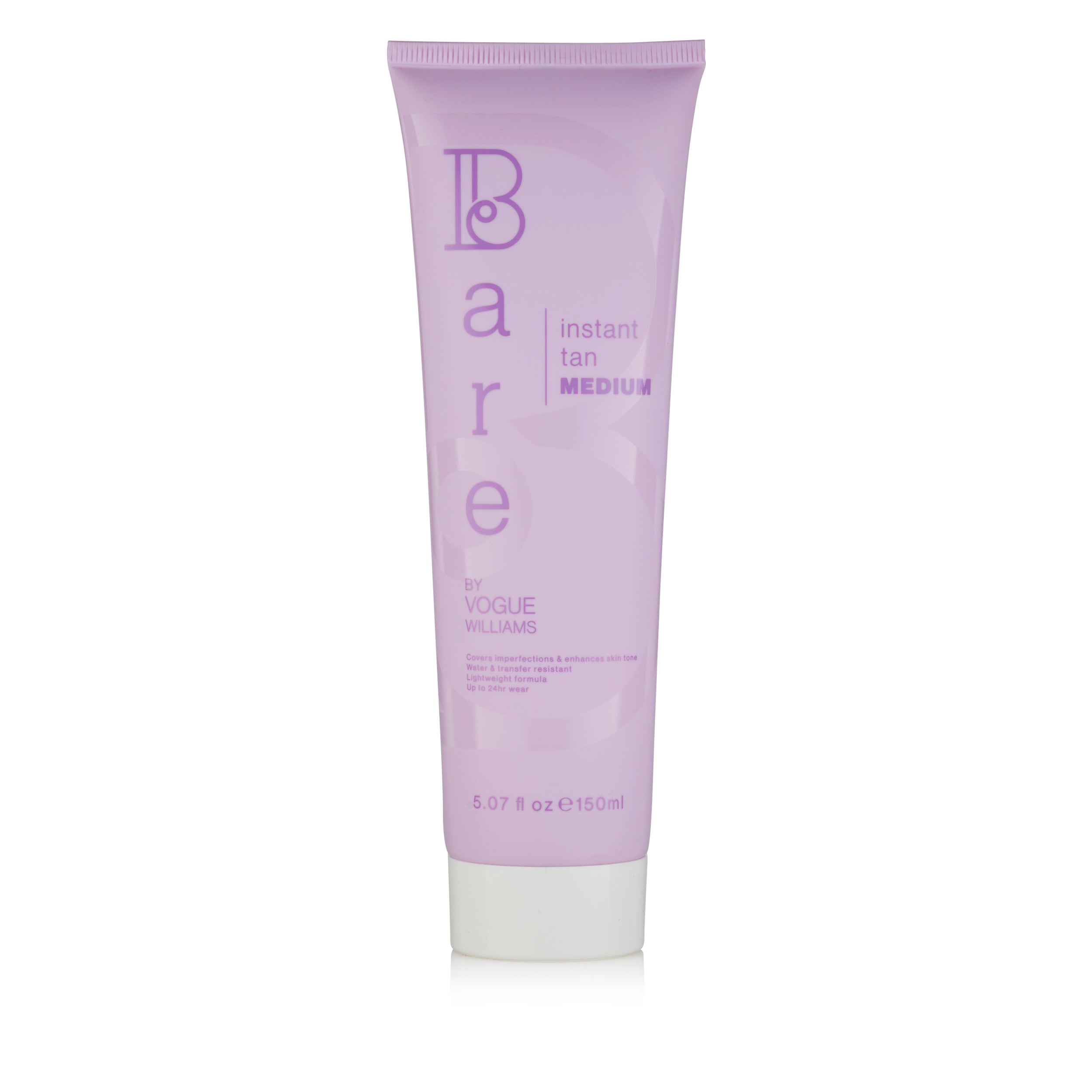 Bare By Vogue Instant Self Tanner - Medium Shade for Natural-Looking Sun-Kissed Glow | Perfect for Summer, Vacations & Special Occasions