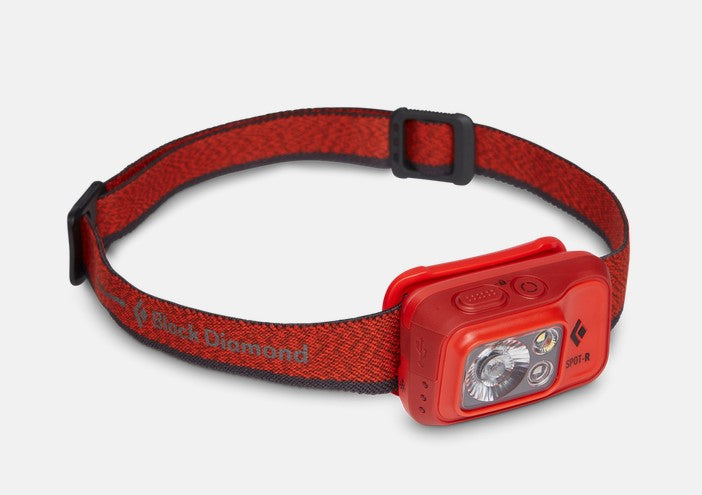 Black Diamond Spot 400R Headlamp - 400 Lumens, Rechargeable, Waterproof LED Headlight for Camping, Hiking, Running & Outdoor Adventures