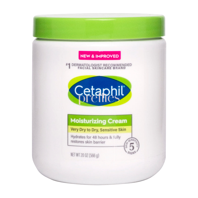 Cetaphil Moisturizing Cream for Dry & Sensitive Skin | 20 oz Hydrating Face & Body Lotion | Fragrance-Free, Non-Greasy Formula | Ideal for Daily Skincare & Eczema Relief