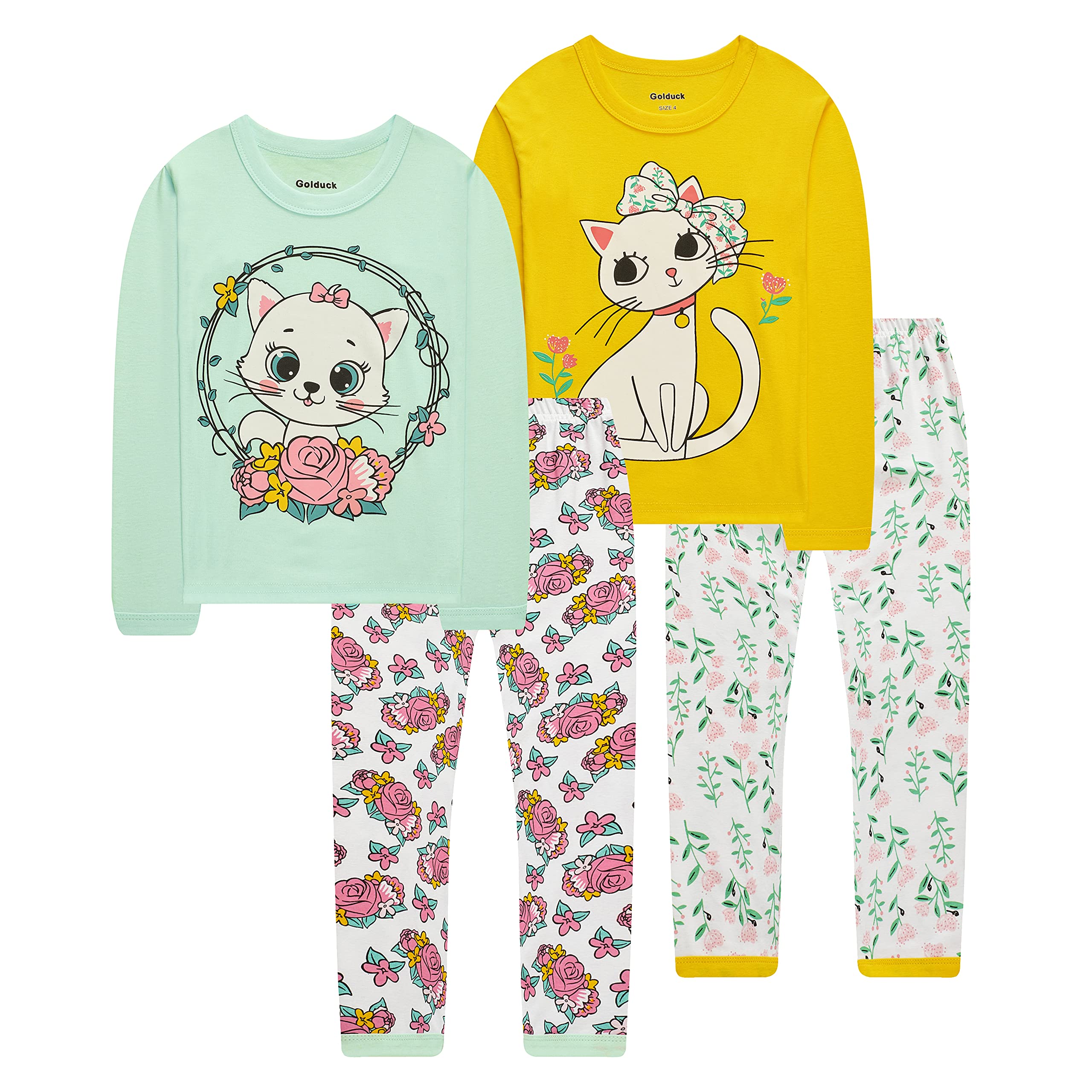 Golduck Girls Cotton Summer Outfit - Cute Unicorn Print Shorts Set for Toddlers & Kids | Perfect for Playdates, Beach Trips & Outdoor Adventures