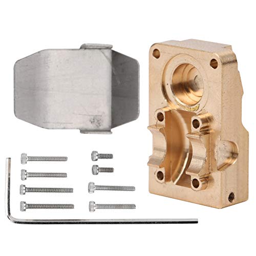 Brass Diff Axle Cover & Counterweight for SCX24 AXI00002 90081 1/24 RC Crawler - Heavy-Duty Upgrade Part for Off-Road Performance & Durability | Perfect for Rock Crawling, Trail Adventures & Competitive RC Racing