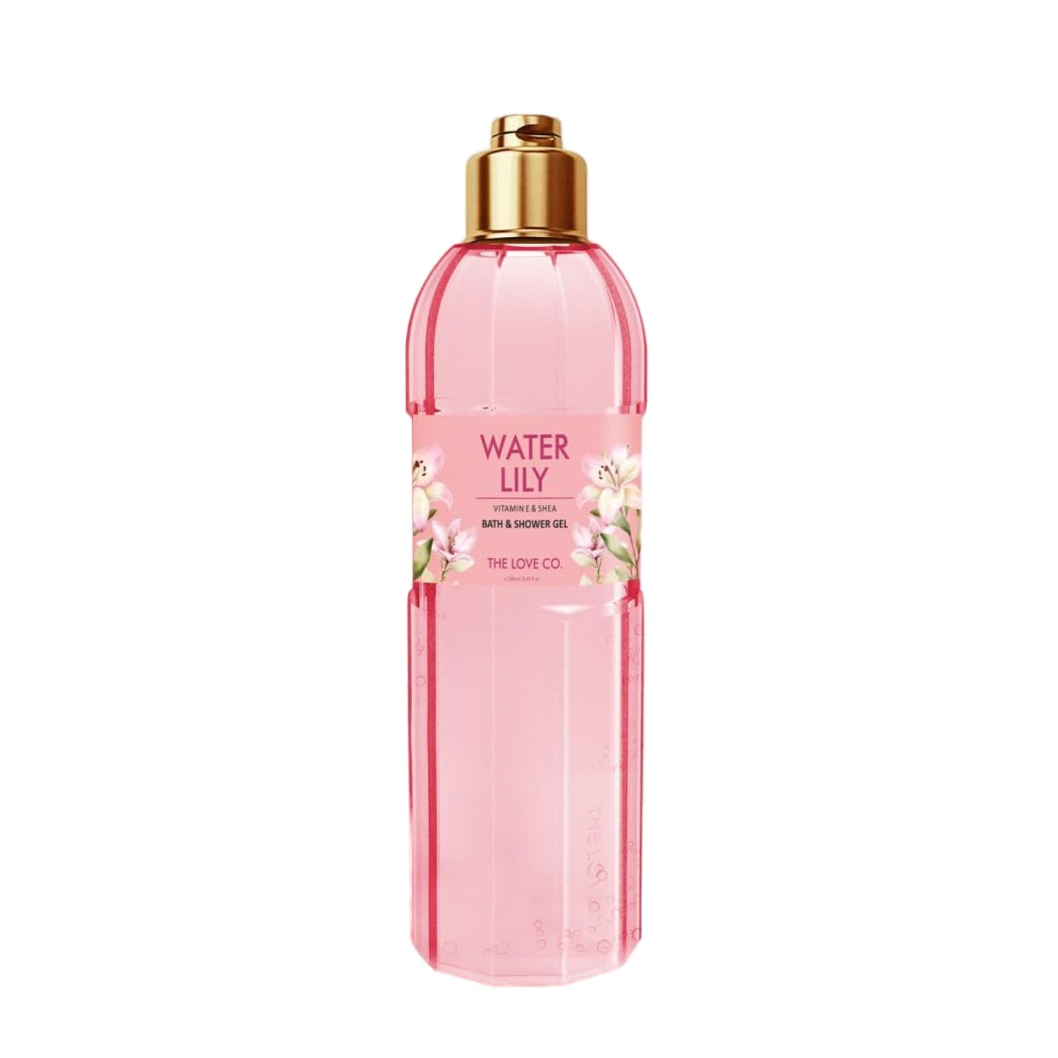 THE LOVE CO. Waterlily Body Wash Shower Gel - Refreshing & Hydrating Formula for Men & Women | Vegan, Paraben-Free & Cruelty-Free Unisex Bath & Body Wash (250ml) | Perfect for Daily Shower & Spa Relaxation at Home
