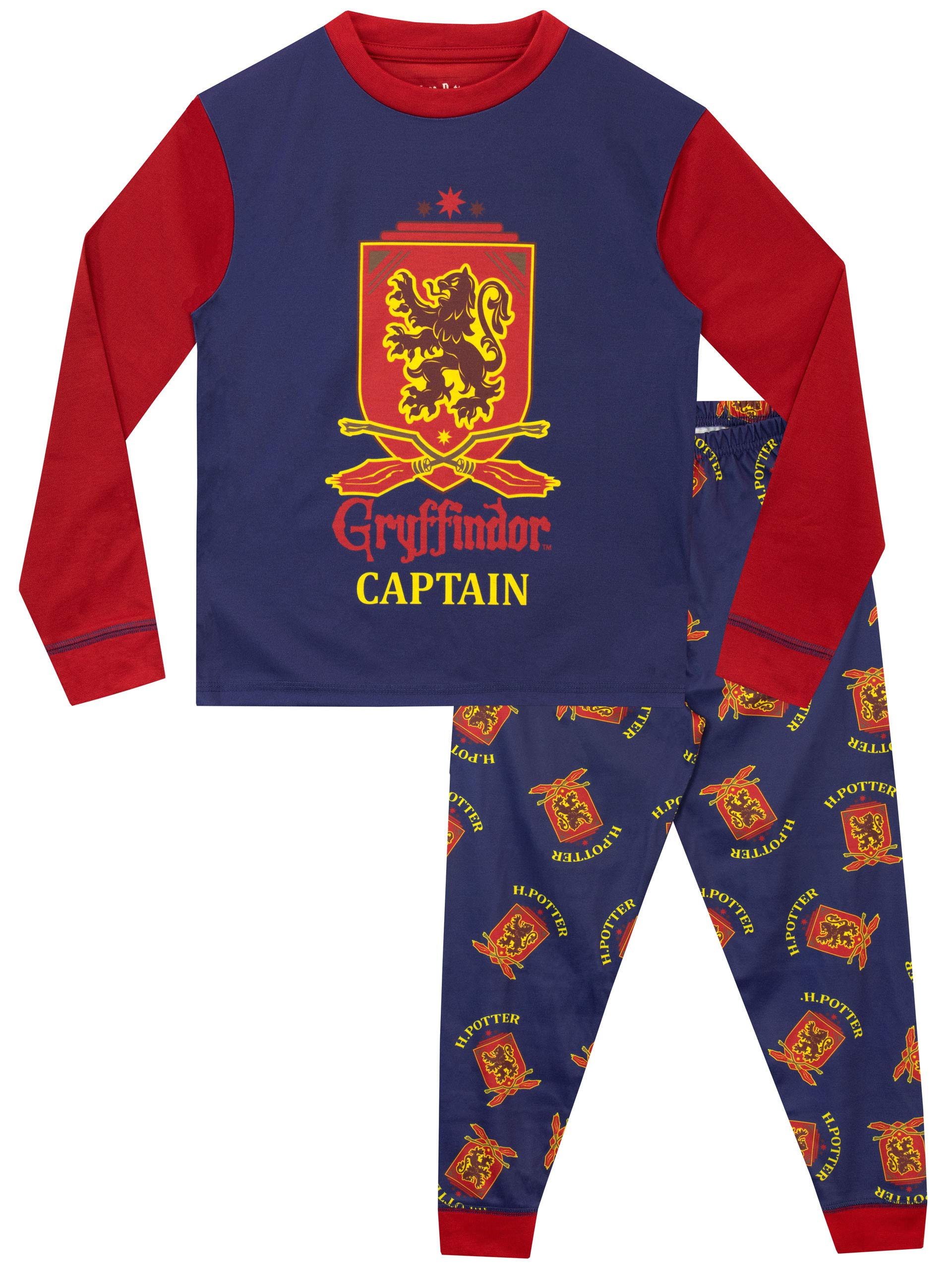 Harry Potter Boys Pajamas Set - 100% Cotton Sleepwear for Kids & Teens - Perfect for Halloween, Christmas & Sleepovers