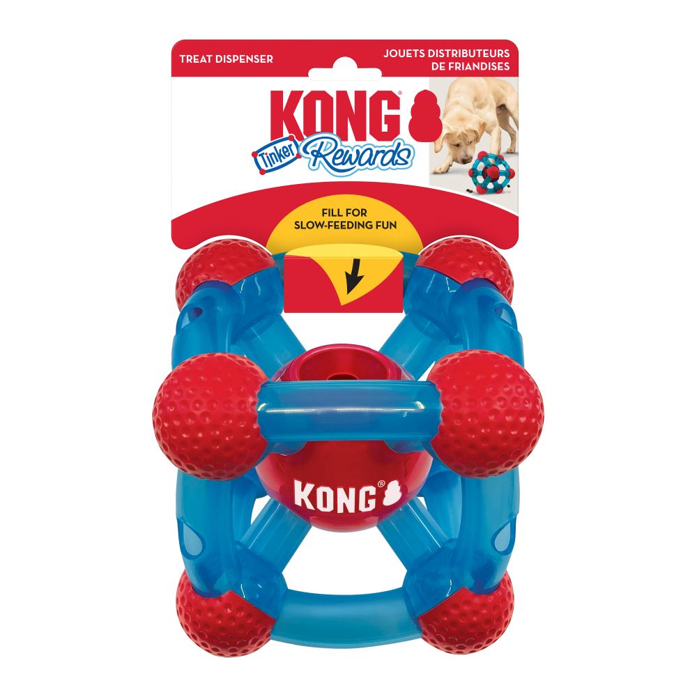Kong Rewards Tinker - Interactive Dog Toy & Treat Dispenser for Mental Stimulation - Perfect for Training, Boredom Relief & Playtime Fun