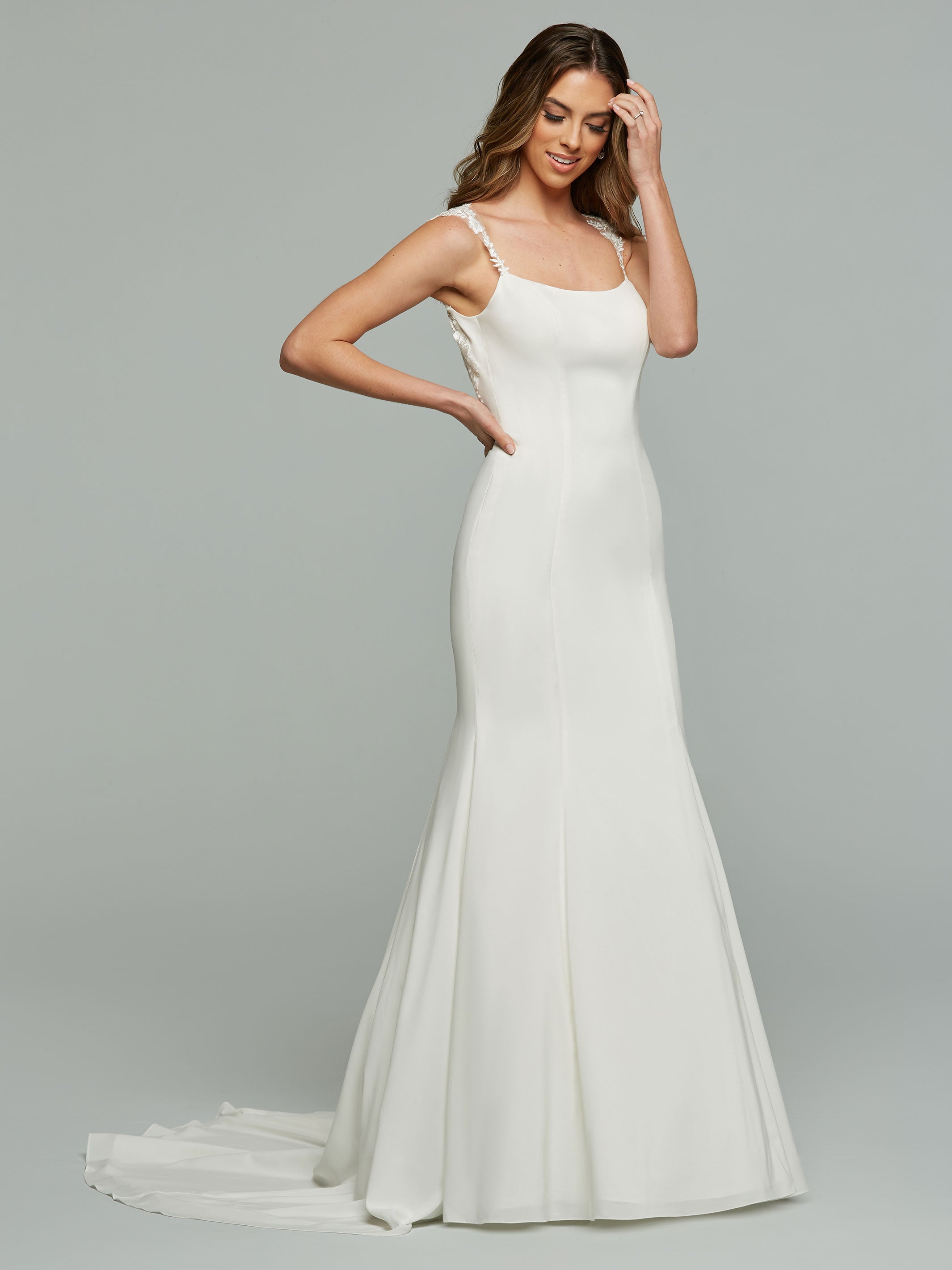 Elegant Whitley Lace Mermaid Wedding Gown - Perfect for Beach, Church and Formal Wedding Ceremonies
