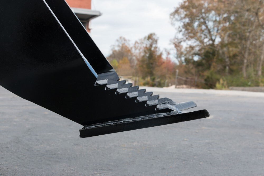 Blue Diamond® Skid Steer Tree Grubber Attachment - Heavy Duty Brush & Root Removal Tool for Land Clearing & Forestry Work