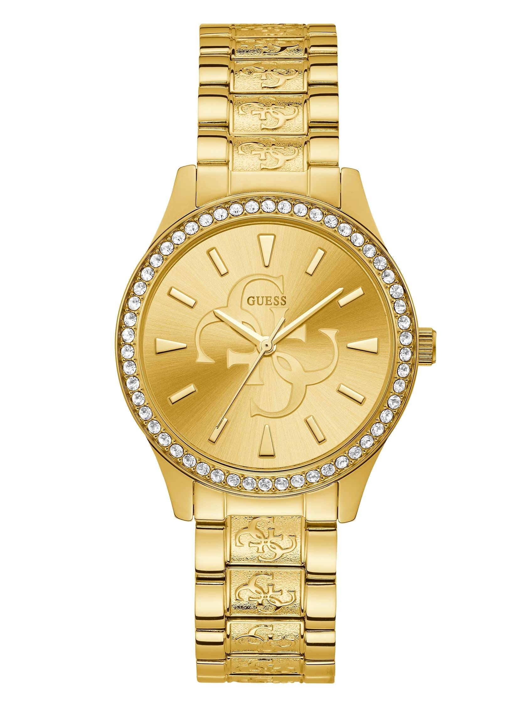 Elegant Gold-Tone Quattro G Analog Watch for Men & Women - Perfect for Business, Casual & Formal Occasions