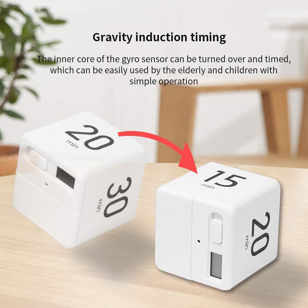 Moontie Miracle TimeCube Timer - 1, 3, 5 & 10 Minute Visual Countdown Clock for Productivity & Time Management | Perfect for Kitchen, Classroom, Office & ADHD Focus