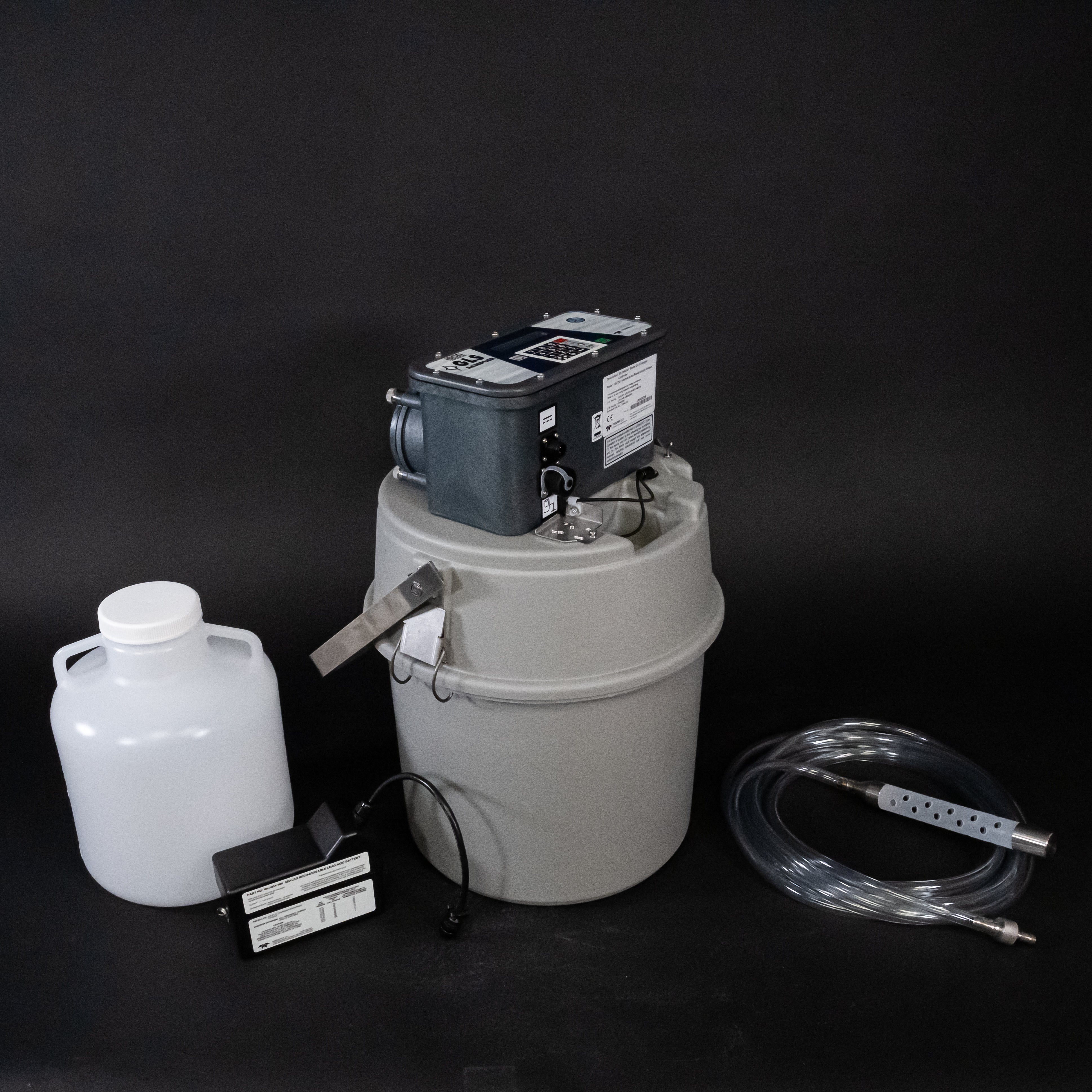 GLS Sampler Package - 1 Polyethylene 2.5 Gallon Bottle for Chemical Storage, Liquid Transport & Industrial Use | Durable Plastic Container for Laboratories, Factories & Home DIY Projects
