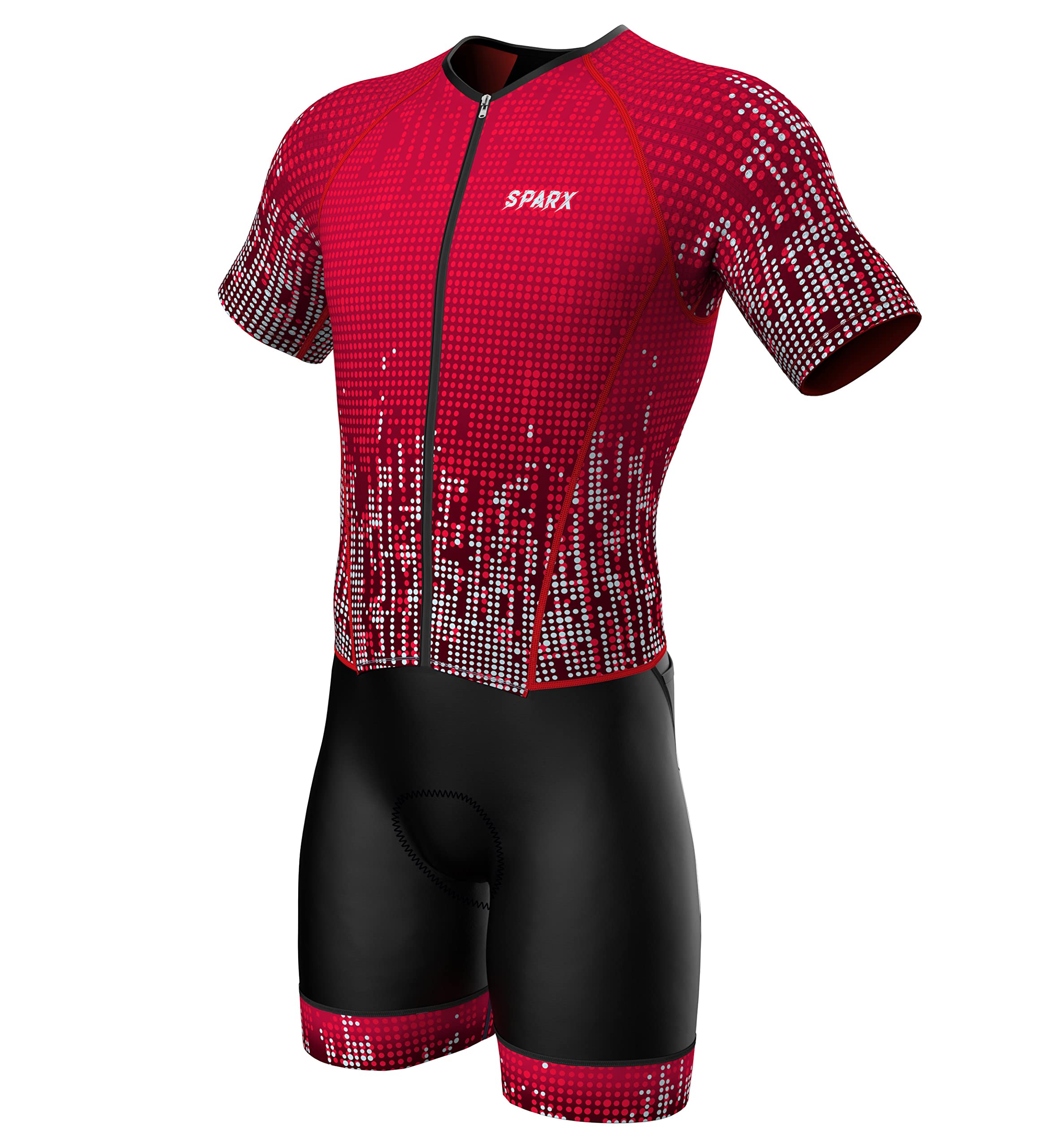 Sparx Men's Elite Aerosuit Triathlon Suit - Short Sleeve Triathlon Skinsuit for Competitive Swimming, Cycling & Running - Ideal for Ironman & Sprint Triathlons