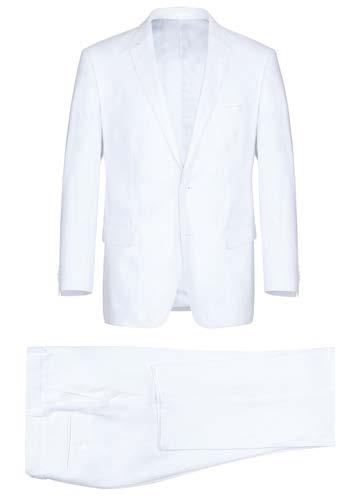 Alessandro Vitello by Renoir 2-Piece Slim Fit Suit for Men - White 611 - Perfect for Weddings, Business Meetings & Formal Events