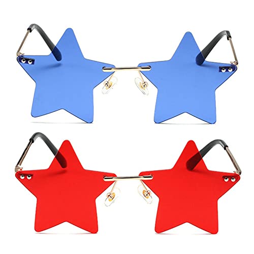2pcs-navy Blue&red
