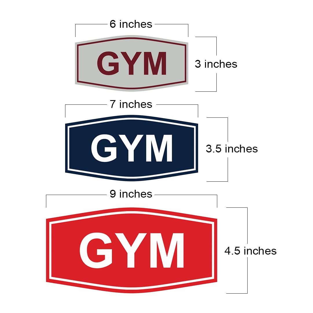 ByLITA Fancy Gym Sign - Small Black Metal Fitness Studio Decor for Home Gym, CrossFit Box & Personal Training Studio
