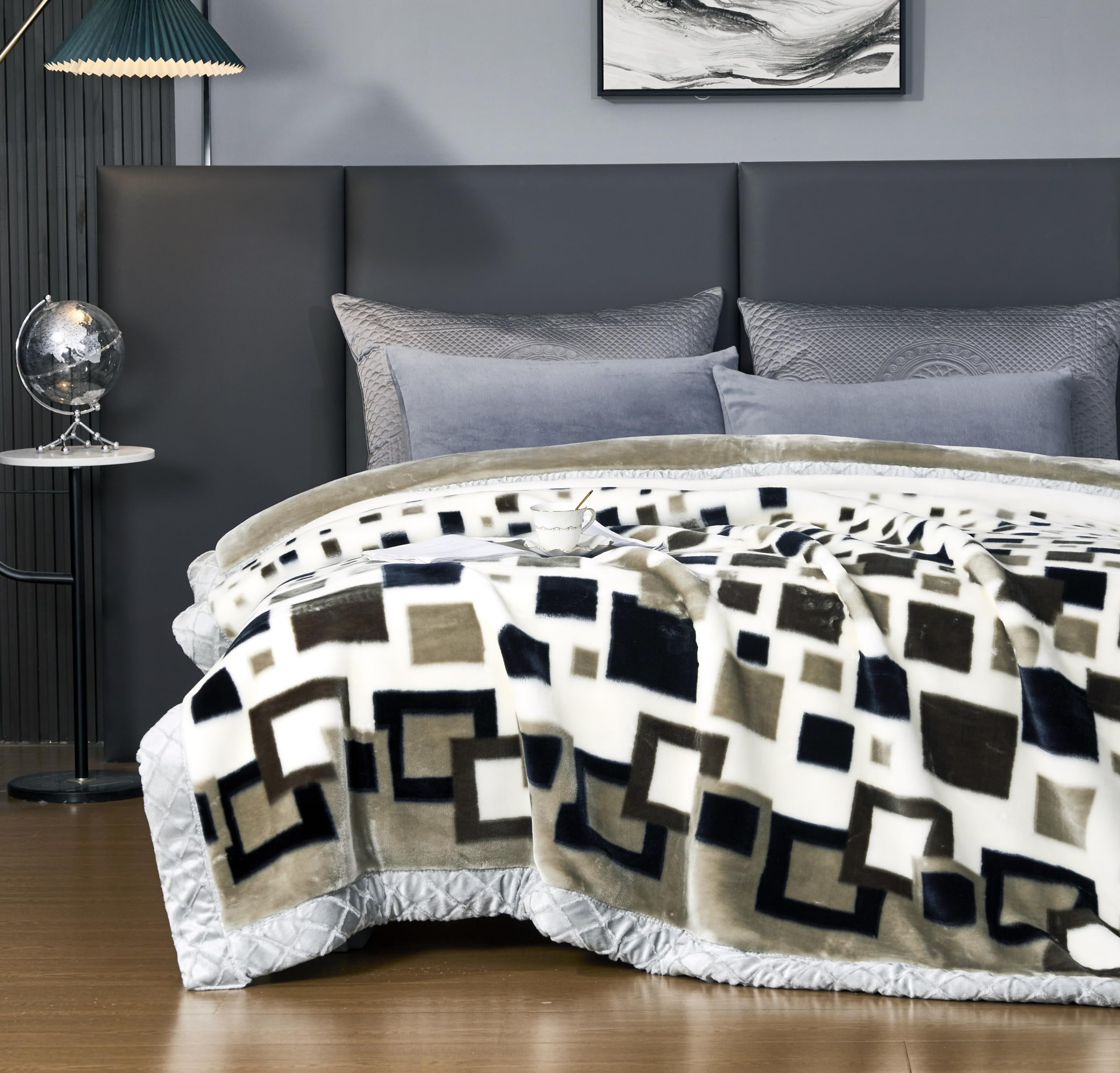 LGYKUMEG Heavy Fleece Blanket Queen Size 79