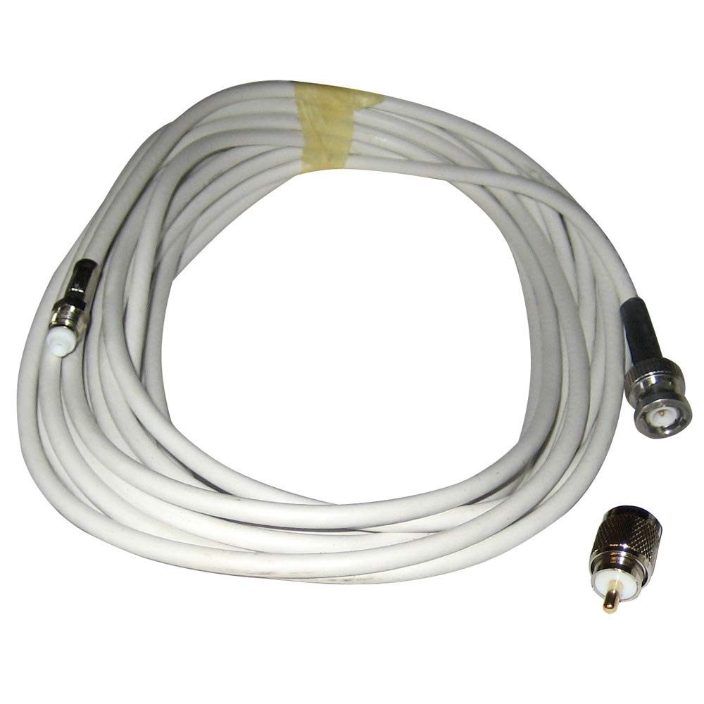 High-Quality VHF RG58 Coaxial Cable with BNC & PL259 Connectors - 20M (65.6ft) for Ham Radio, CB Antenna, CCTV, and Communication Systems