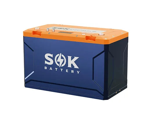 SOK 12V 314Ah LiFePO4 Lithium Battery with Built-in Heater & Bluetooth - Perfect for RV, Marine, Solar Power & Off-Grid Energy Storage