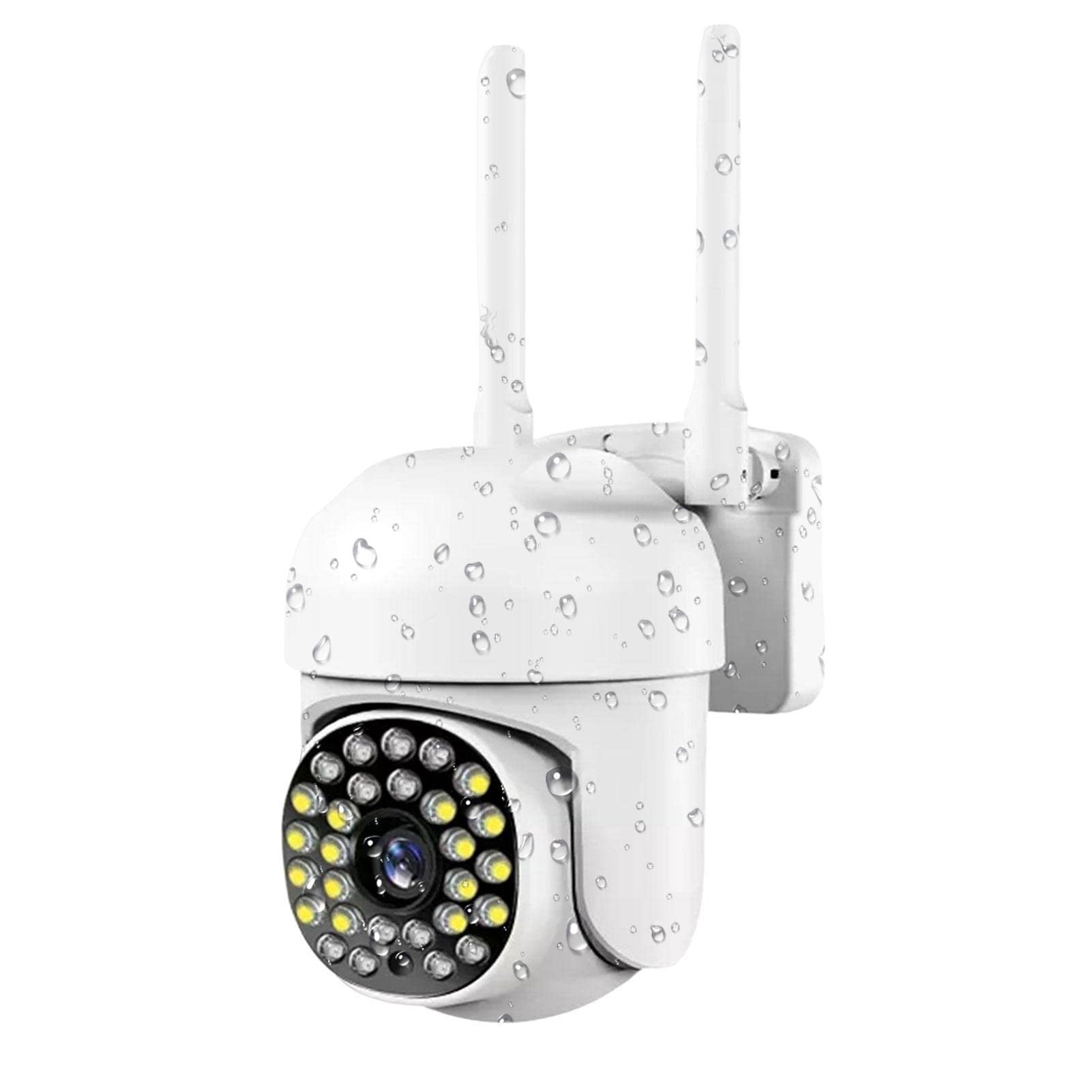 Wireless Outdoor Security Camera with Night Vision - WiFi Battery Powered Indoor/Outdoor CCTV Camera with Color Night Vision - Ideal for Home, Garage, and Backyard Surveillance