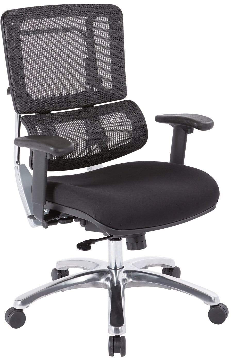 Office Star Pro Line II™ Vertical Black Mesh Back Chair [99662C 30] - Ergonomic Office Chair for Home & Business Workspaces