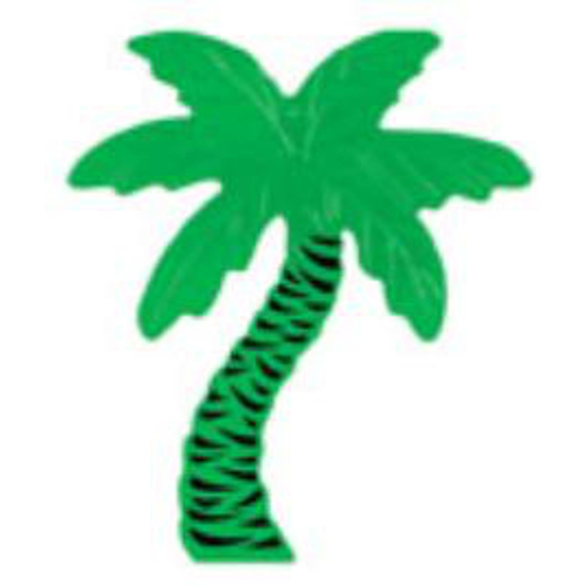 16 Pack Gold Foil Palm Tree Silhouette Cutouts - Tropical Party Decorations for Beach Themed Events, Luau Parties, Summer Weddings & Baby Showers