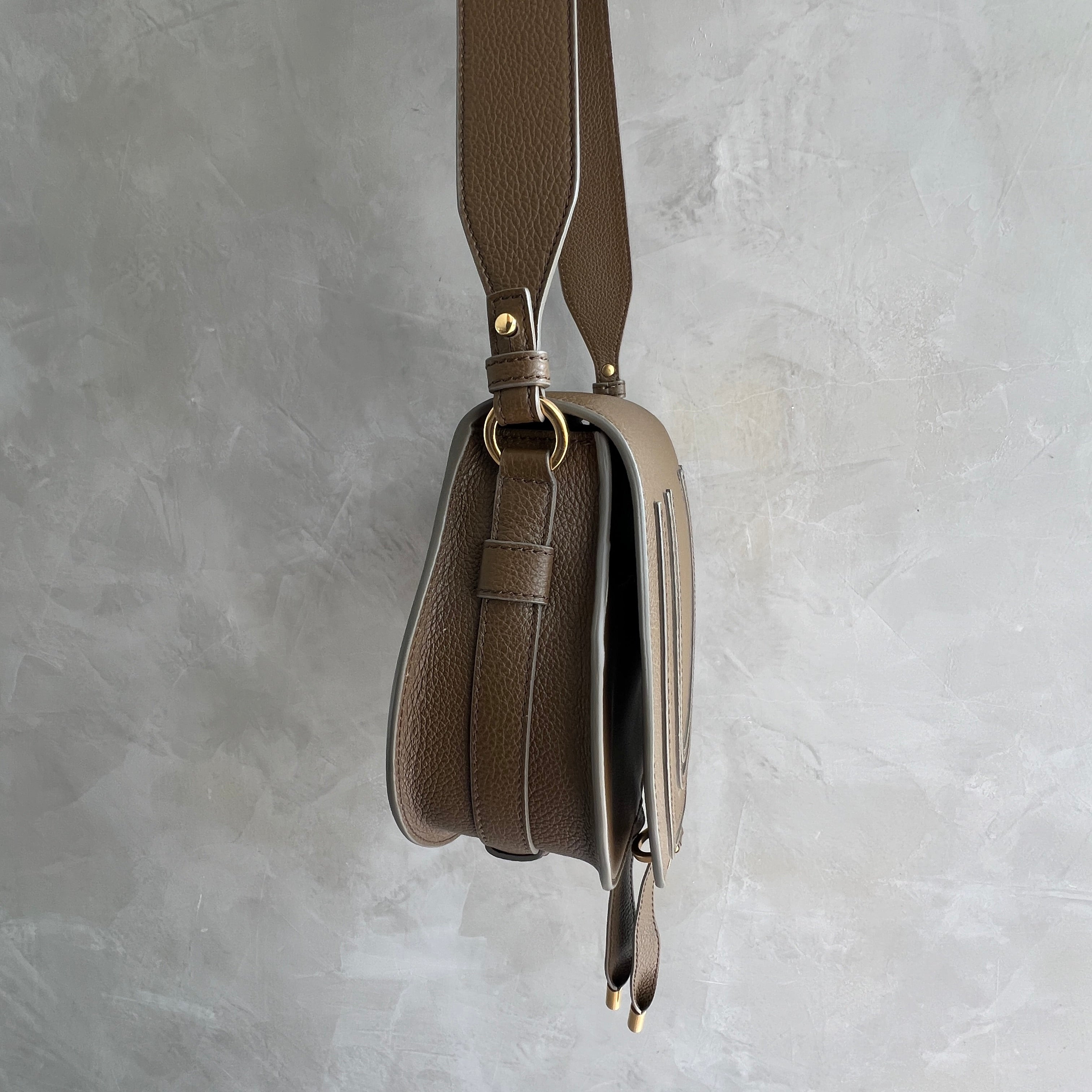 Marcie Small Satchel Handbag in Dark Khaki - Premium Leather Crossbody Purse for Women | Perfect for Work, Travel & Everyday Use