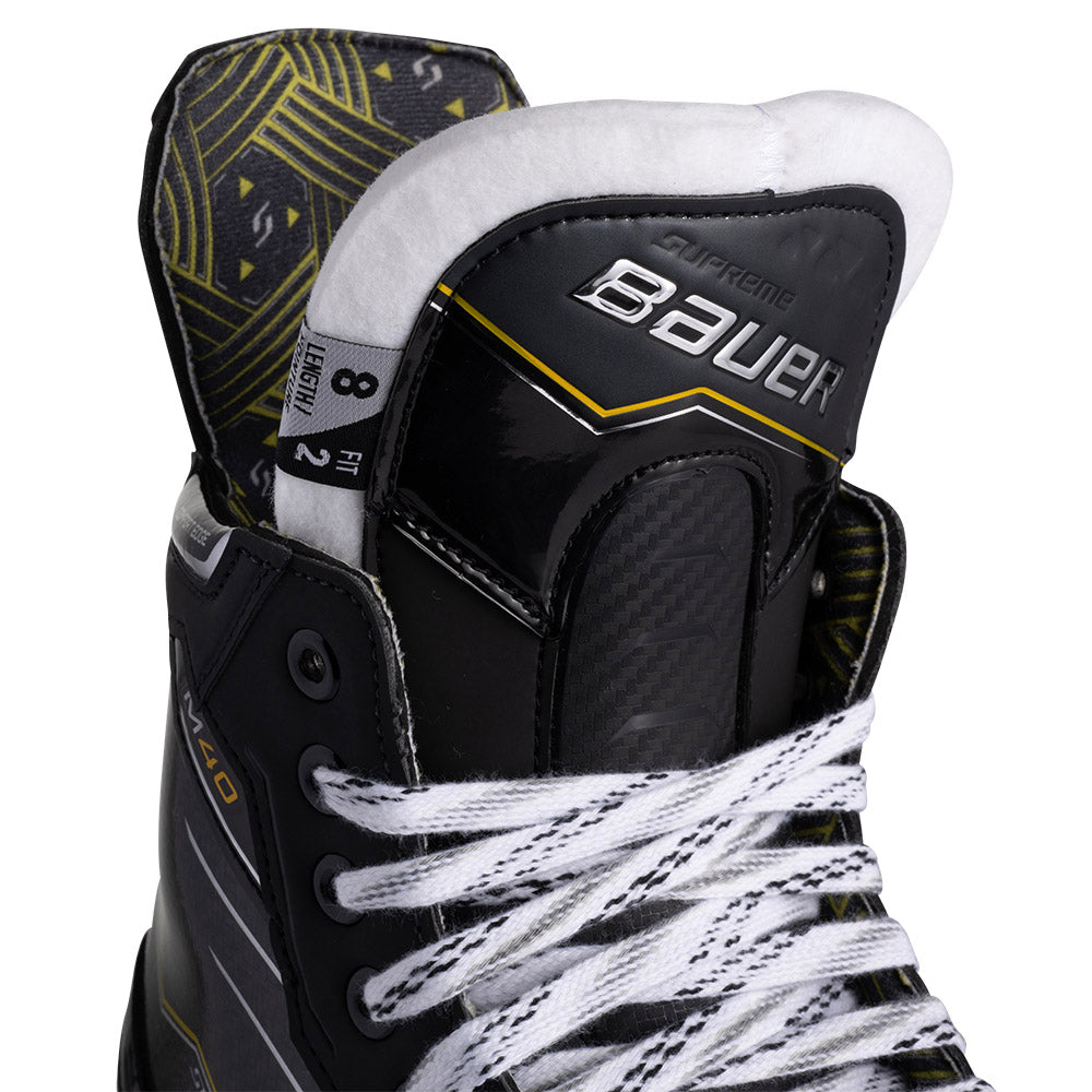 Bauer Supreme M40 Intermediate Ice Hockey Skates - Professional Performance for Youth & Adult Players - Perfect for Ice Rink, Hockey Practice & Competitive Games