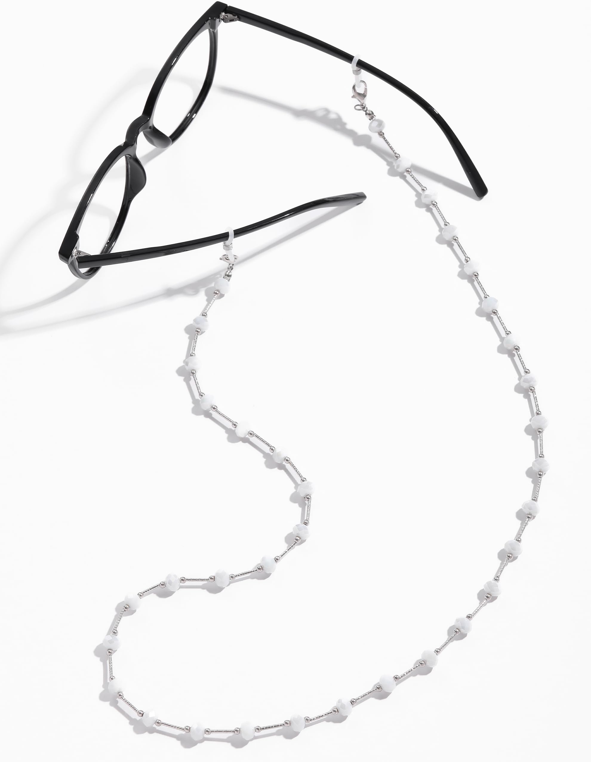 Stylish Beaded Eyeglass Chain for Women - Adjustable Necklace Holder for Reading Glasses & Sunglasses - Perfect for Work, Travel, and Outdoor Activities